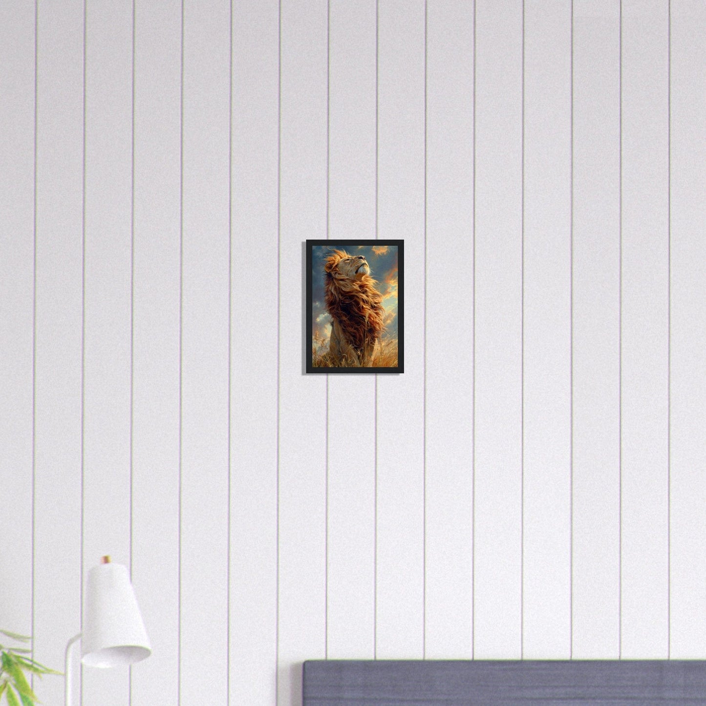 Canvanation Print Material A4 21x29.7 cm / 8x12″ Tableau Lion Dans La Savanne