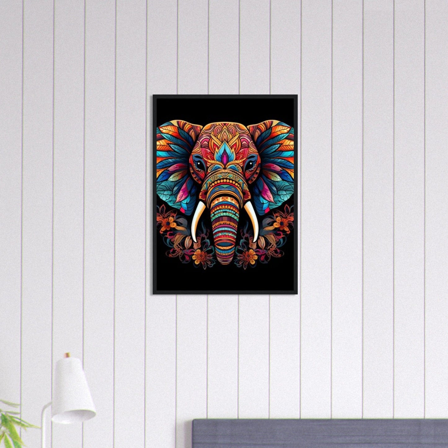 Canvanation Print Material 50x70 cm / 20x28″ Tableau Elephant Éléphant Solitaire