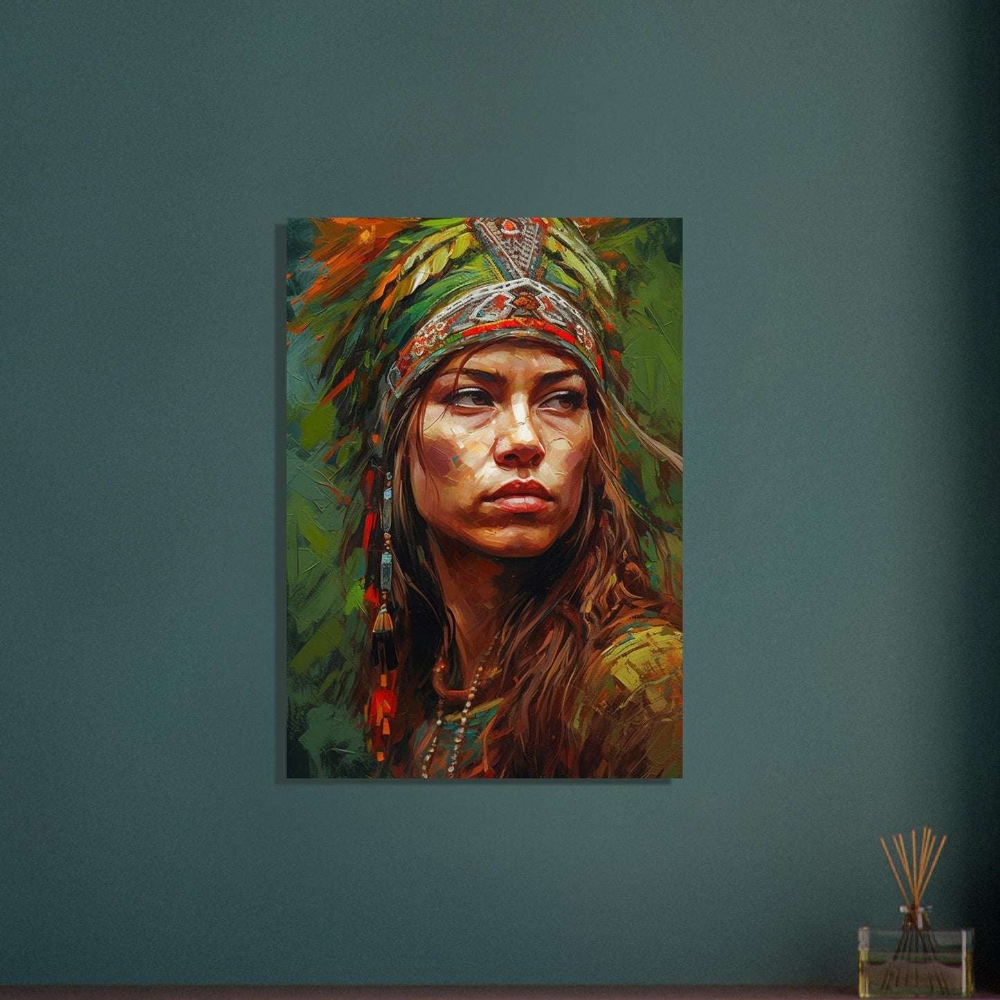 Gelato Print Material Portrait Femme Peinture Classique