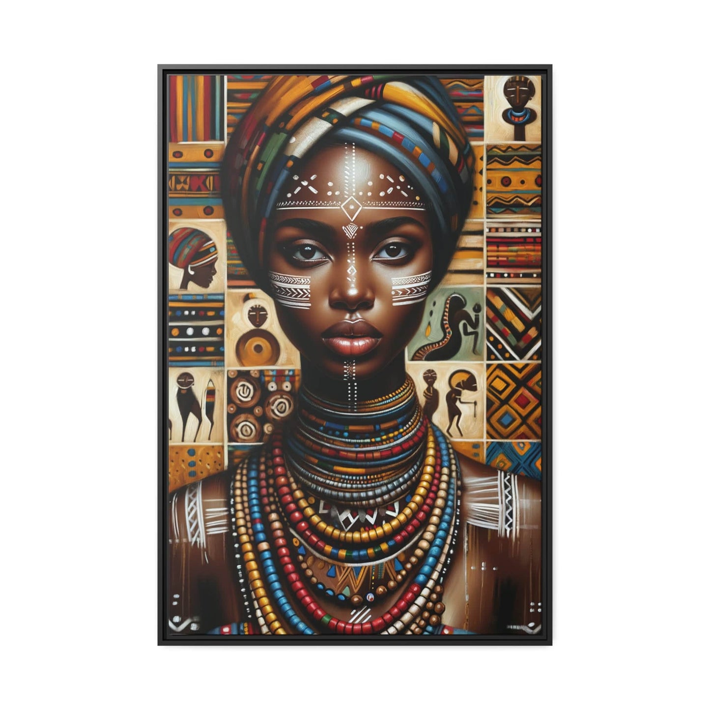 Printify Canvas 81.30 Cm″ x 121.90 Cm″ (Vertical) Tableau "Femmes d'Afrique: Puissantes voix et récits inspirants"