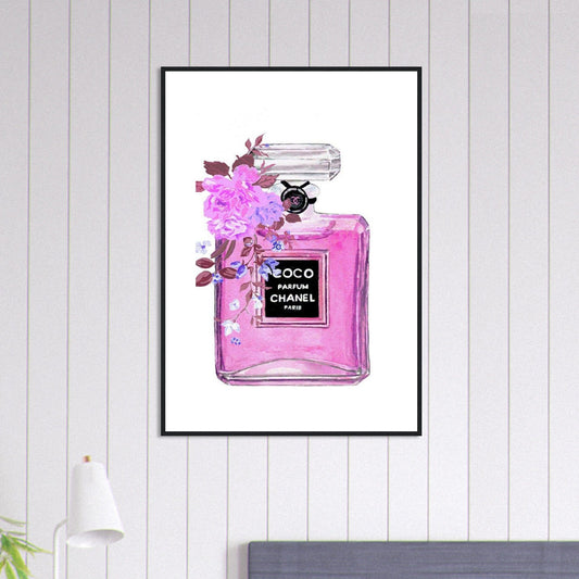 Canvanation Print Material 70x100 cm / 28x40″ Tableau Chanel Numéro 5 Rose