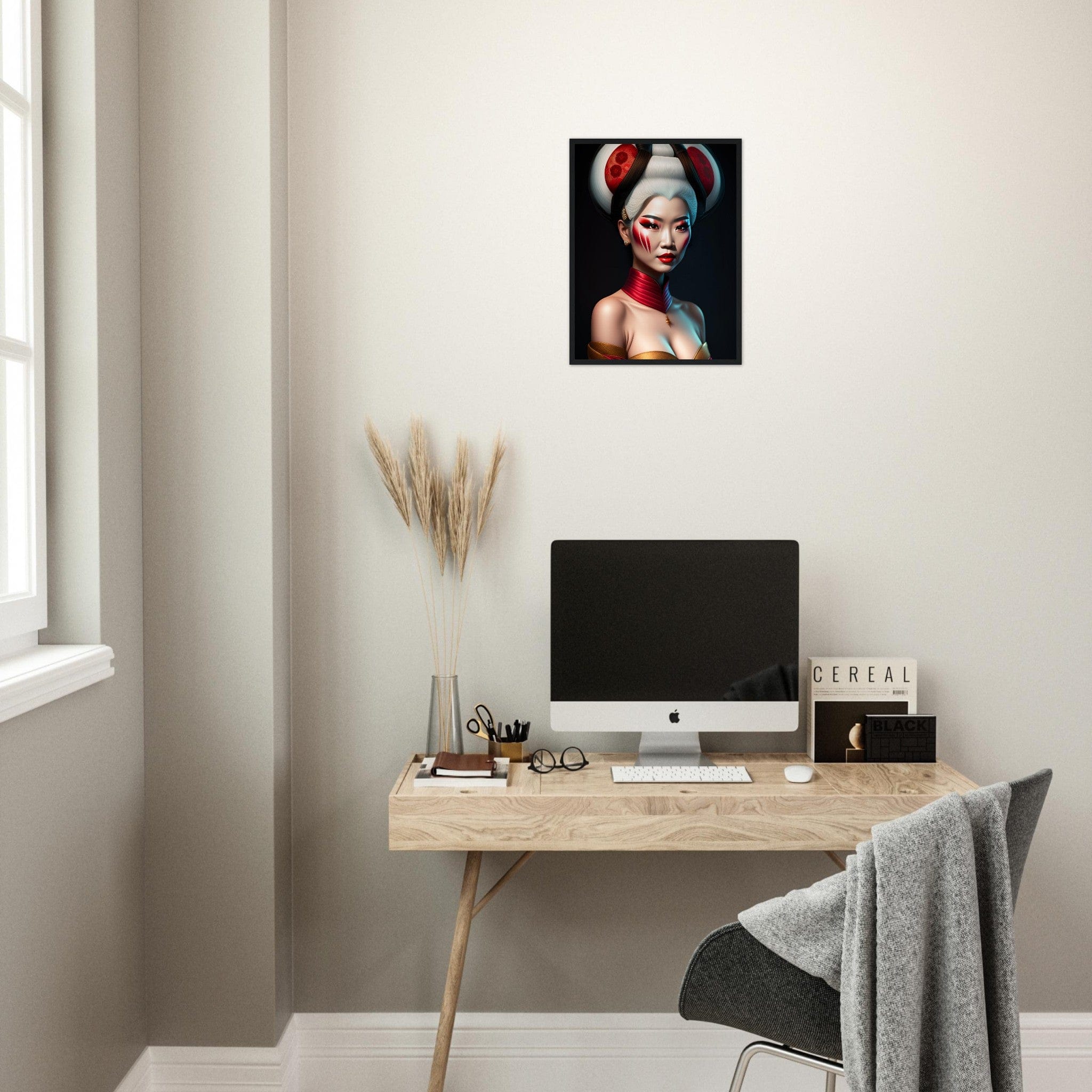 Canvanation Print Material Tableau Japon Geisha Horreur