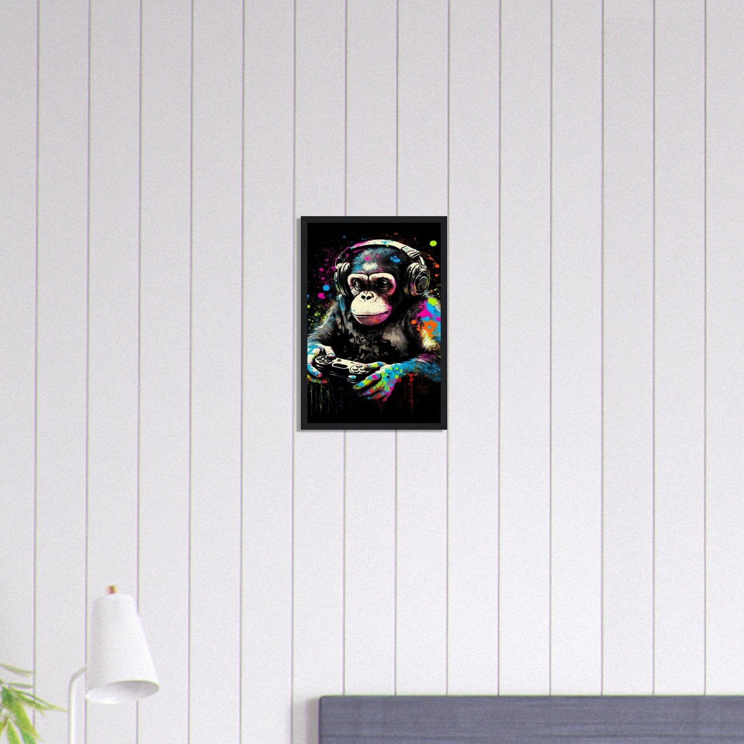 Canvanation Print Material 30x45 cm / 12x18″ Tableau Singe Pop Art Gamer