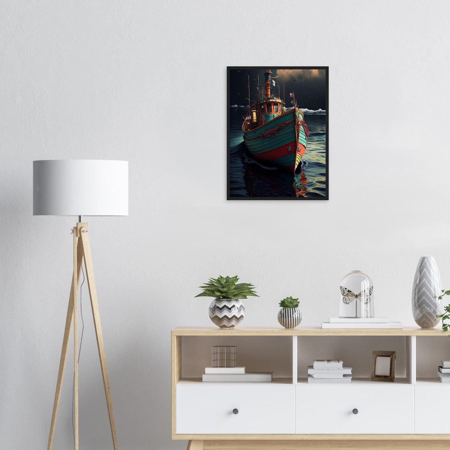 Canvanation Print Material Tableau Bateau De Pêche