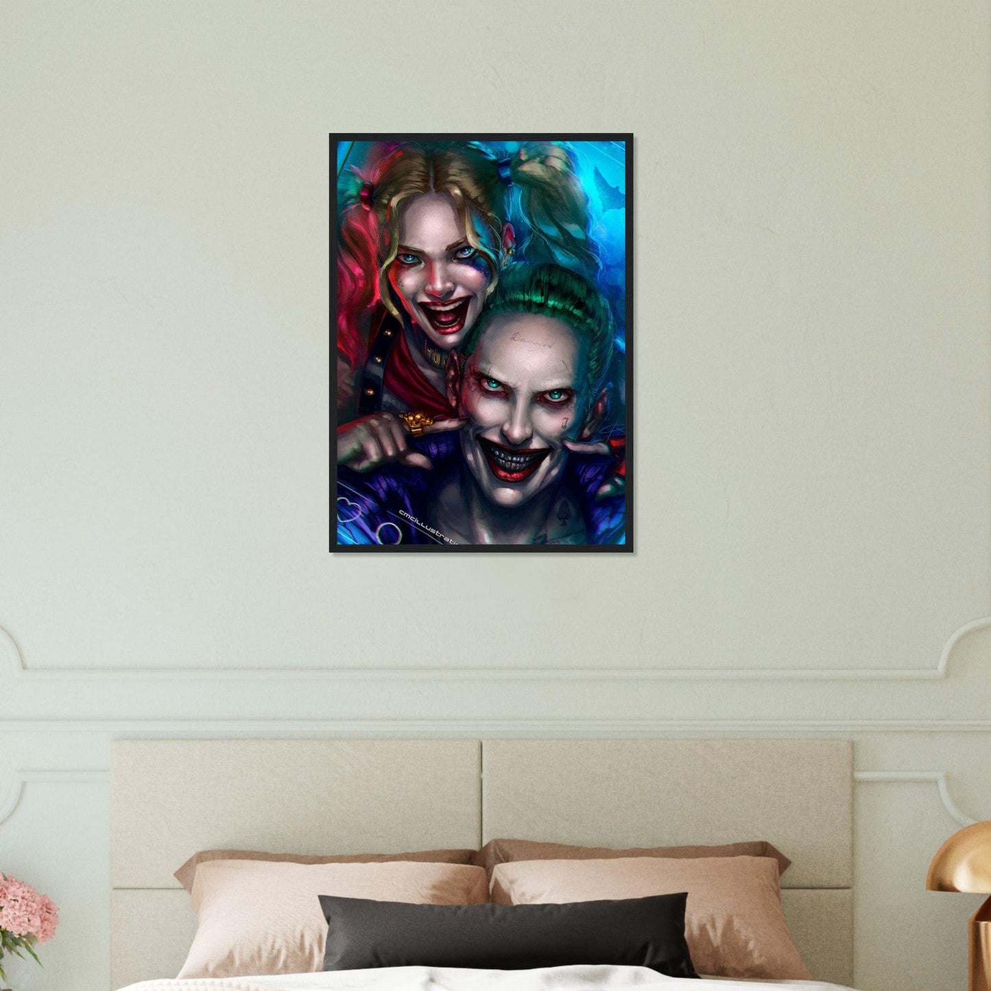 Canvanation Print Material 50x70 cm / 20x28″ Tableau Harley Quinn Et Joker
