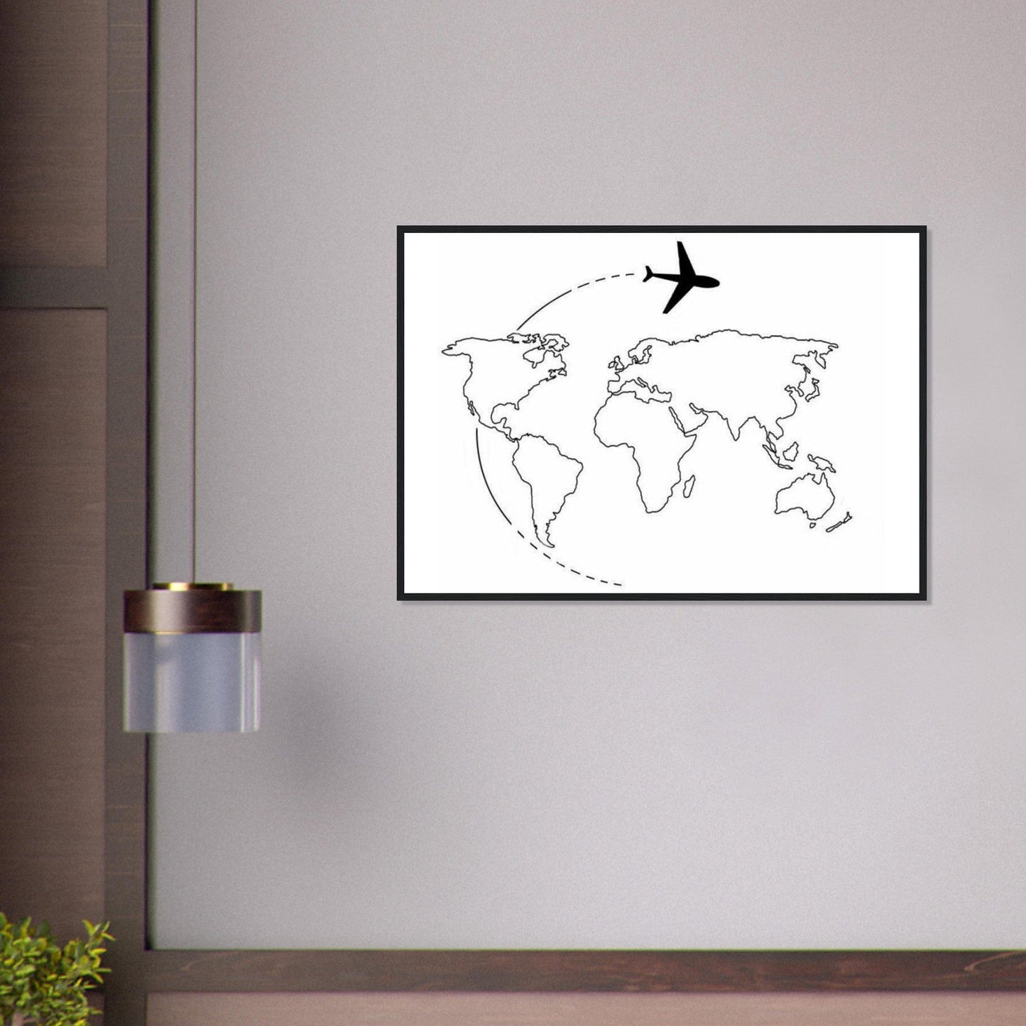 Canvanation Print Material Tableau Planisphere Du Monde - Géographie Esthétique