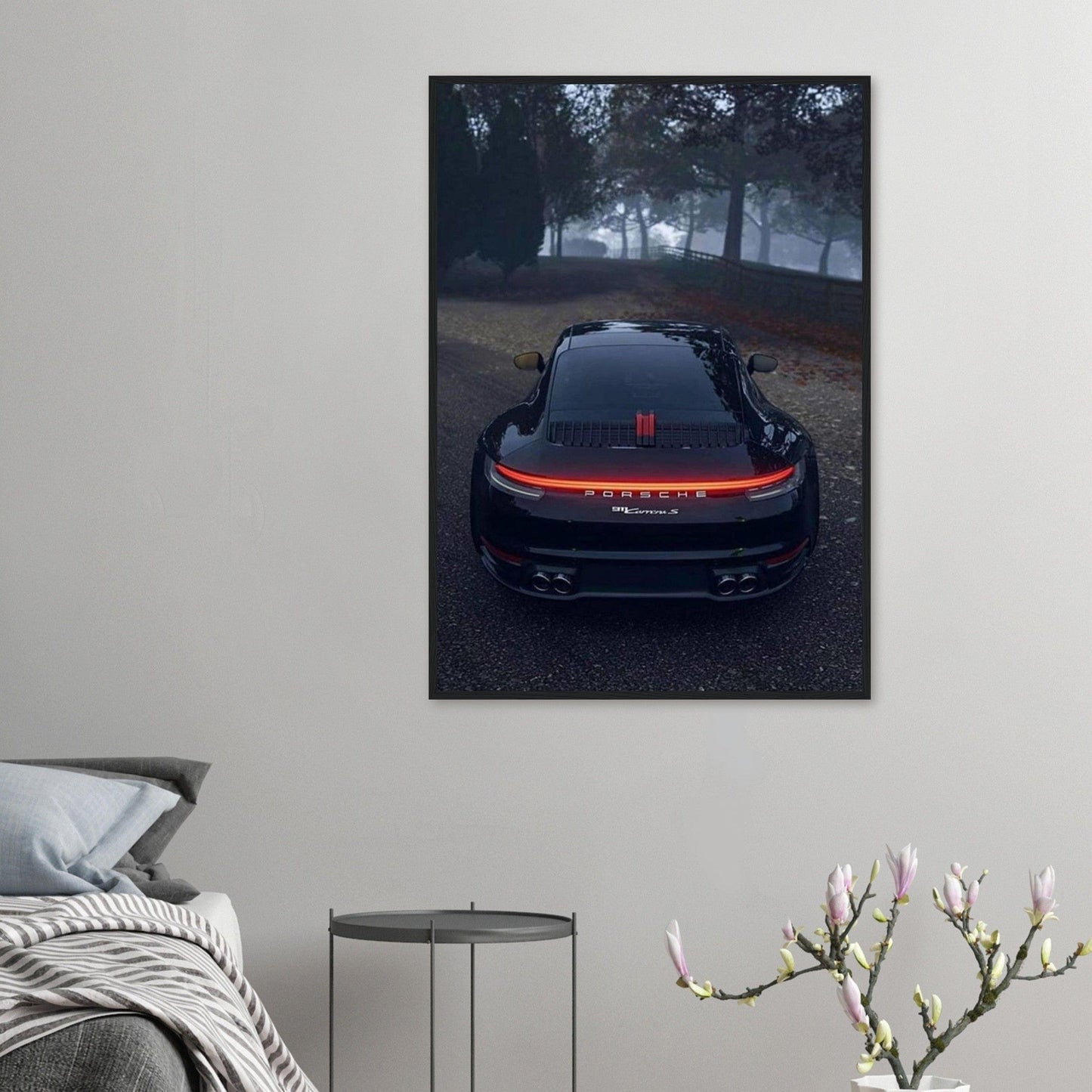 Gelato Print Material Tableau Porsche Noir
