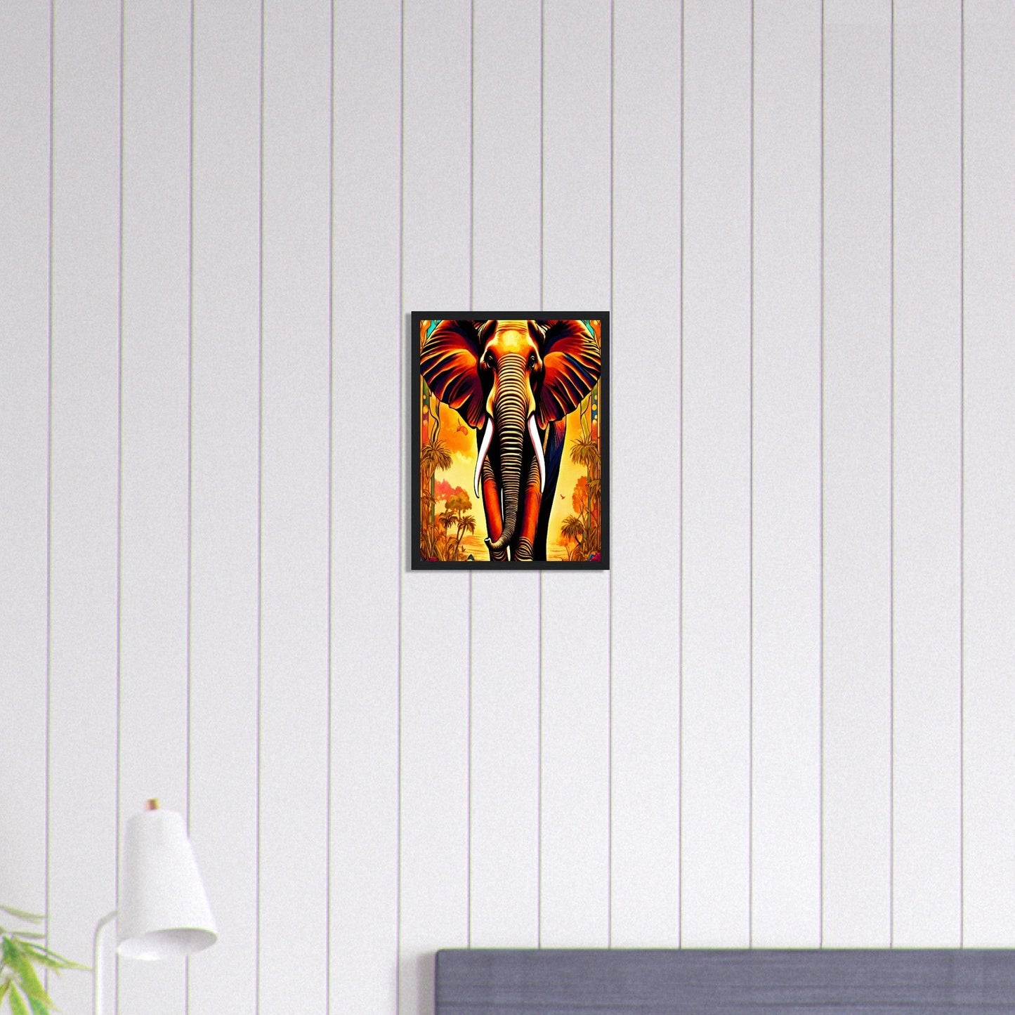 Canvanation Print Material 30x40 cm / 12x16″ Tableau Elephant Symphonie De La Savane