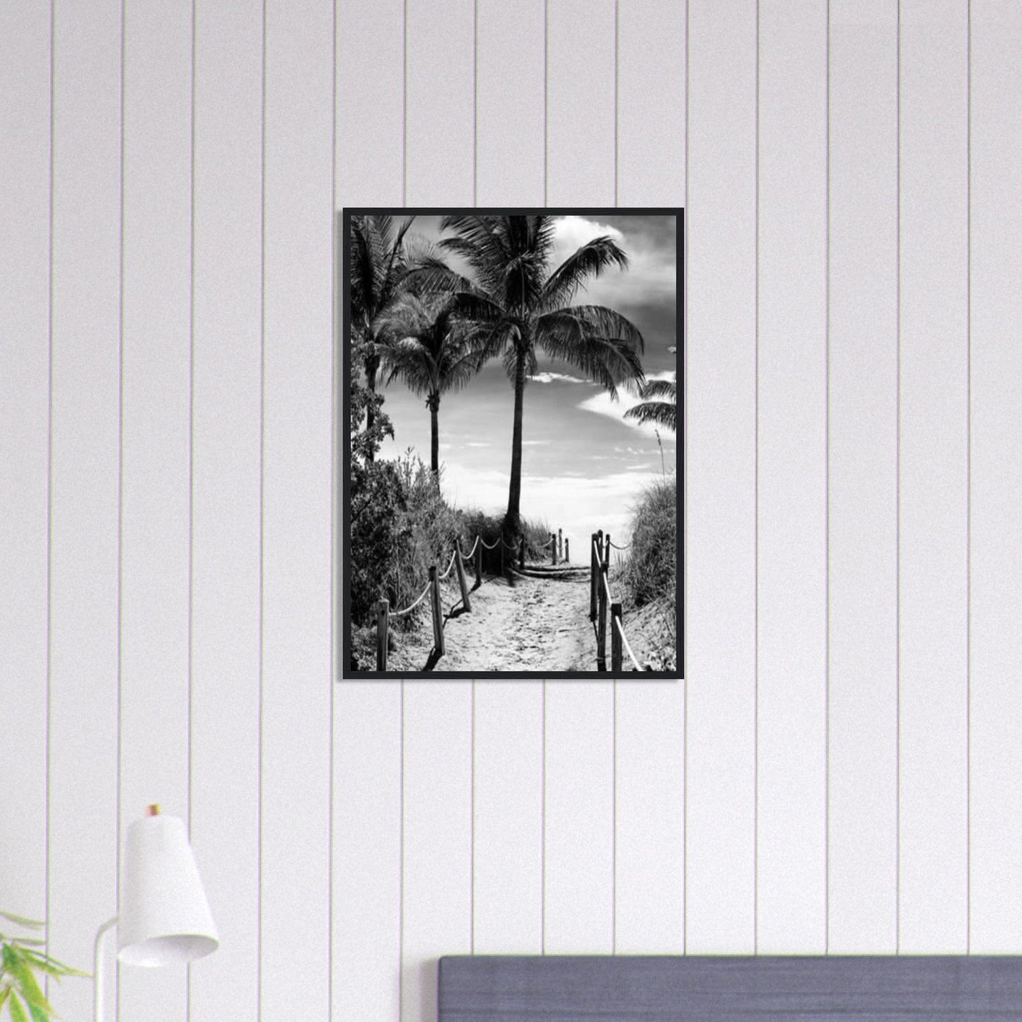Canvanation Print Material 50x70 cm / 20x28″ Tableau Photo Noir Et Blanc-Paysage-Plage