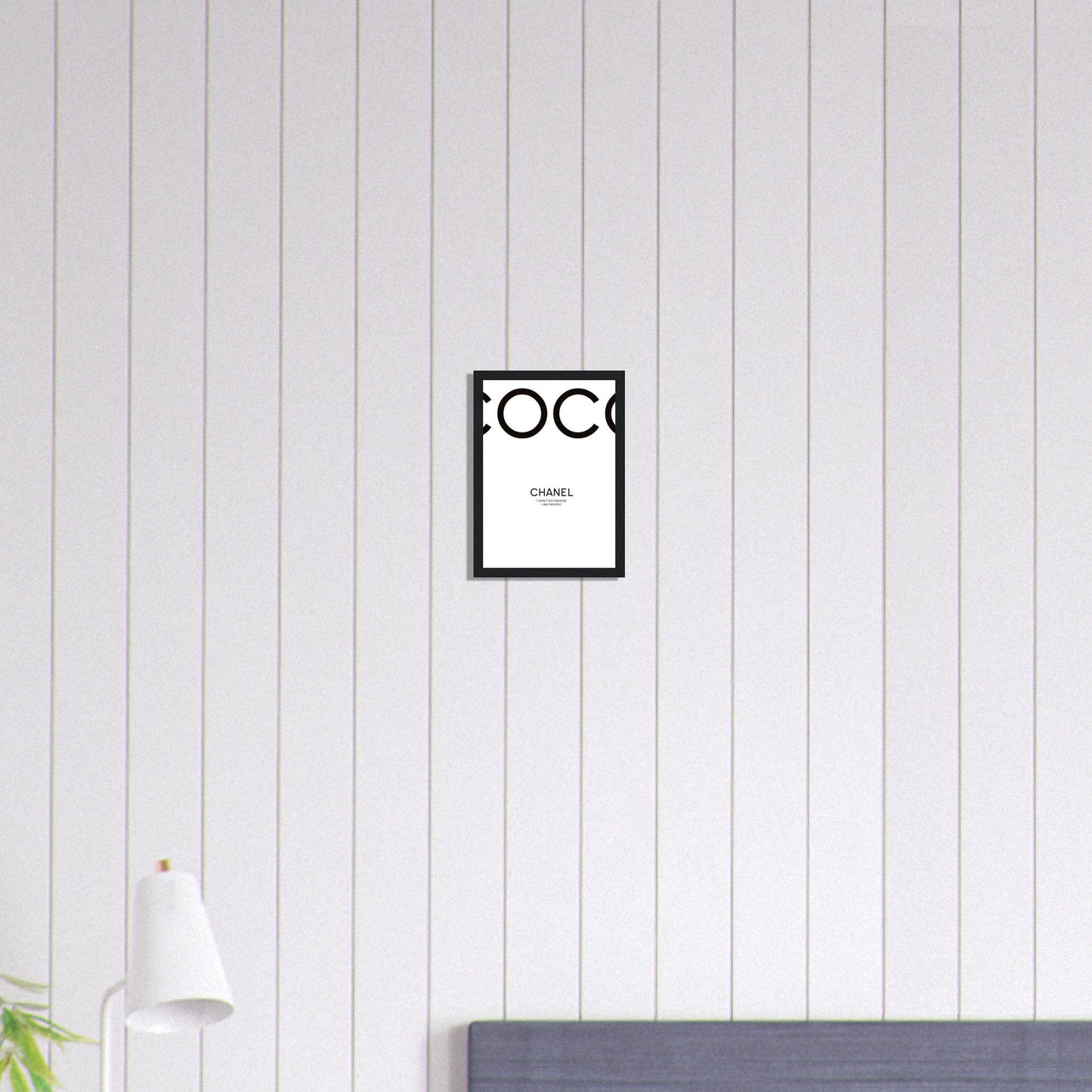 Canvanation Print Material A4 21x29.7 cm / 8x12″ Tableau Chanel Fond blanc