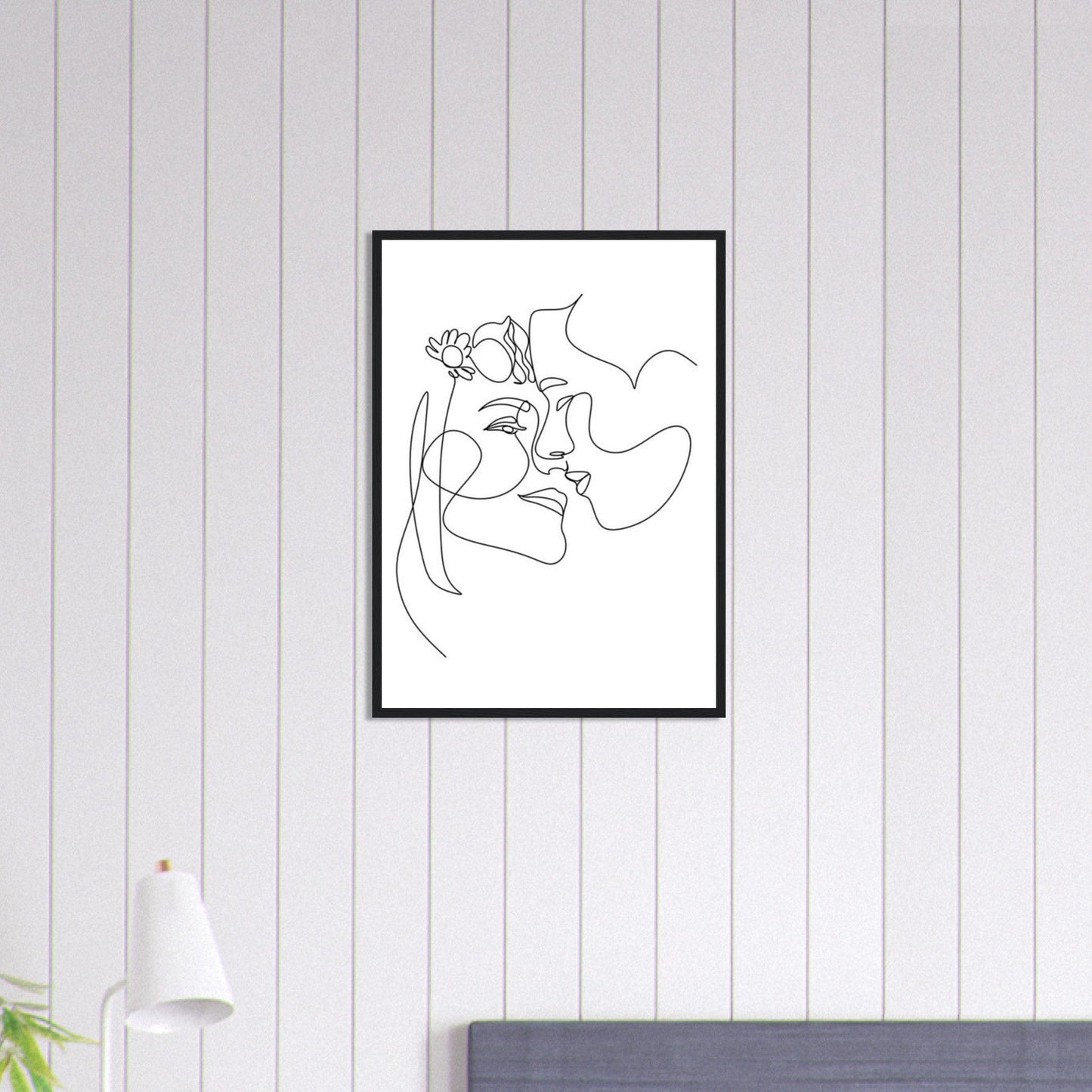 Canvanation Print Material 50x70 cm / 20x28″ Tableau Couple  Fusion de regards