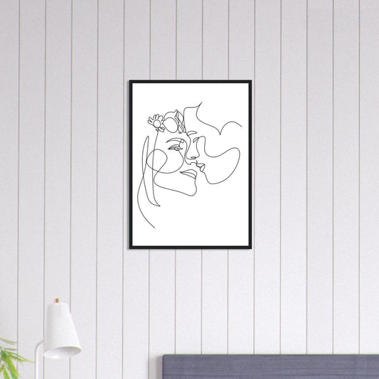 Canvanation Print Material 50x70 cm / 20x28″ Tableau Couple  Fusion de regards