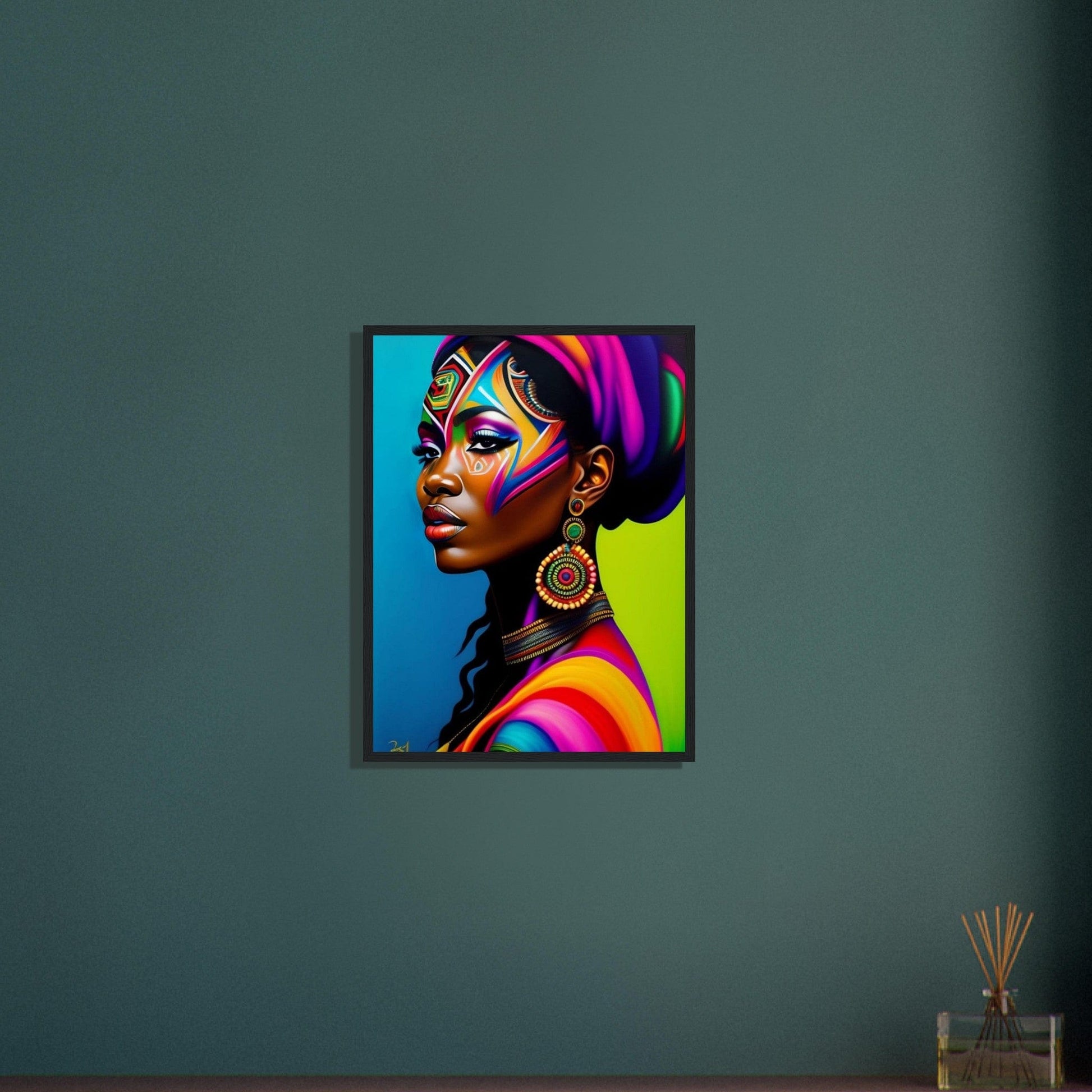 Canvanation Print Material Tableau Africaine Peinture Couleur