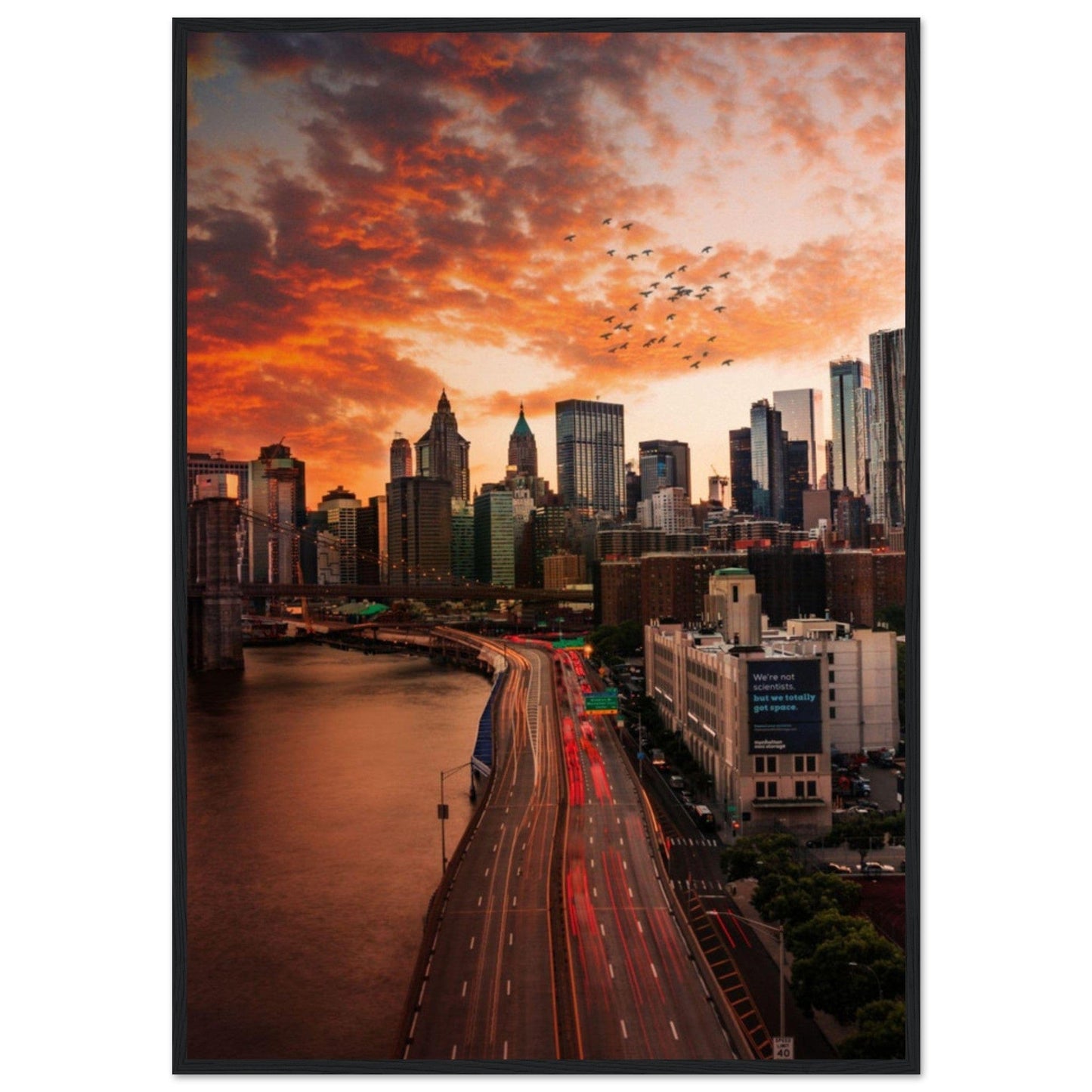 Gelato Print Material 70x100 cm / 28x40″ Tableau Ville Manhattan
