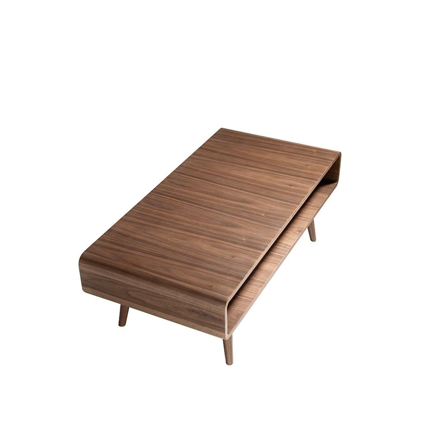 Canvanation Table Basse Fonctionnelle Bois Noyer Naturel