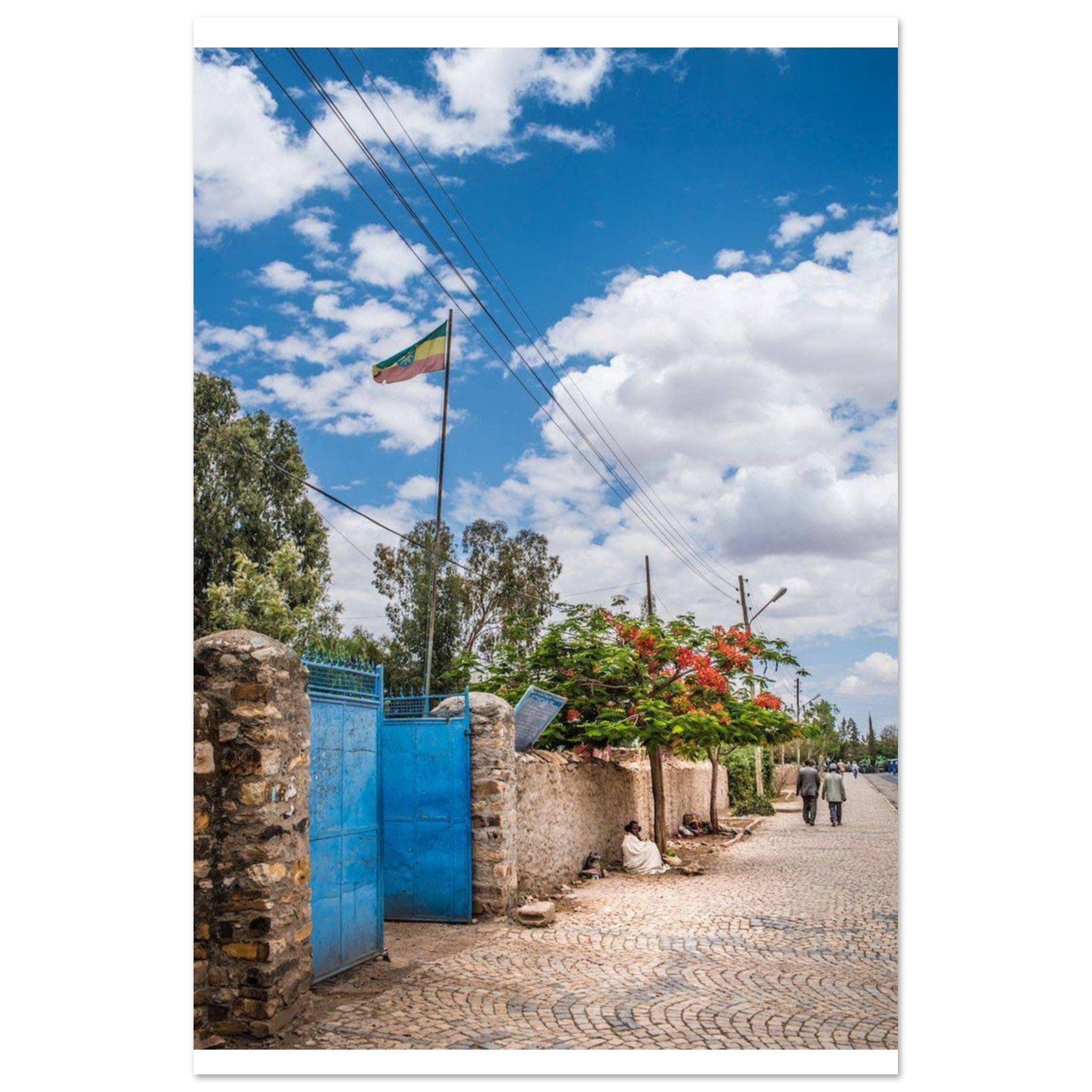 Gelato Print Material 60x90 cm / 24x36″ Affiche Africain Ethiopie Ville