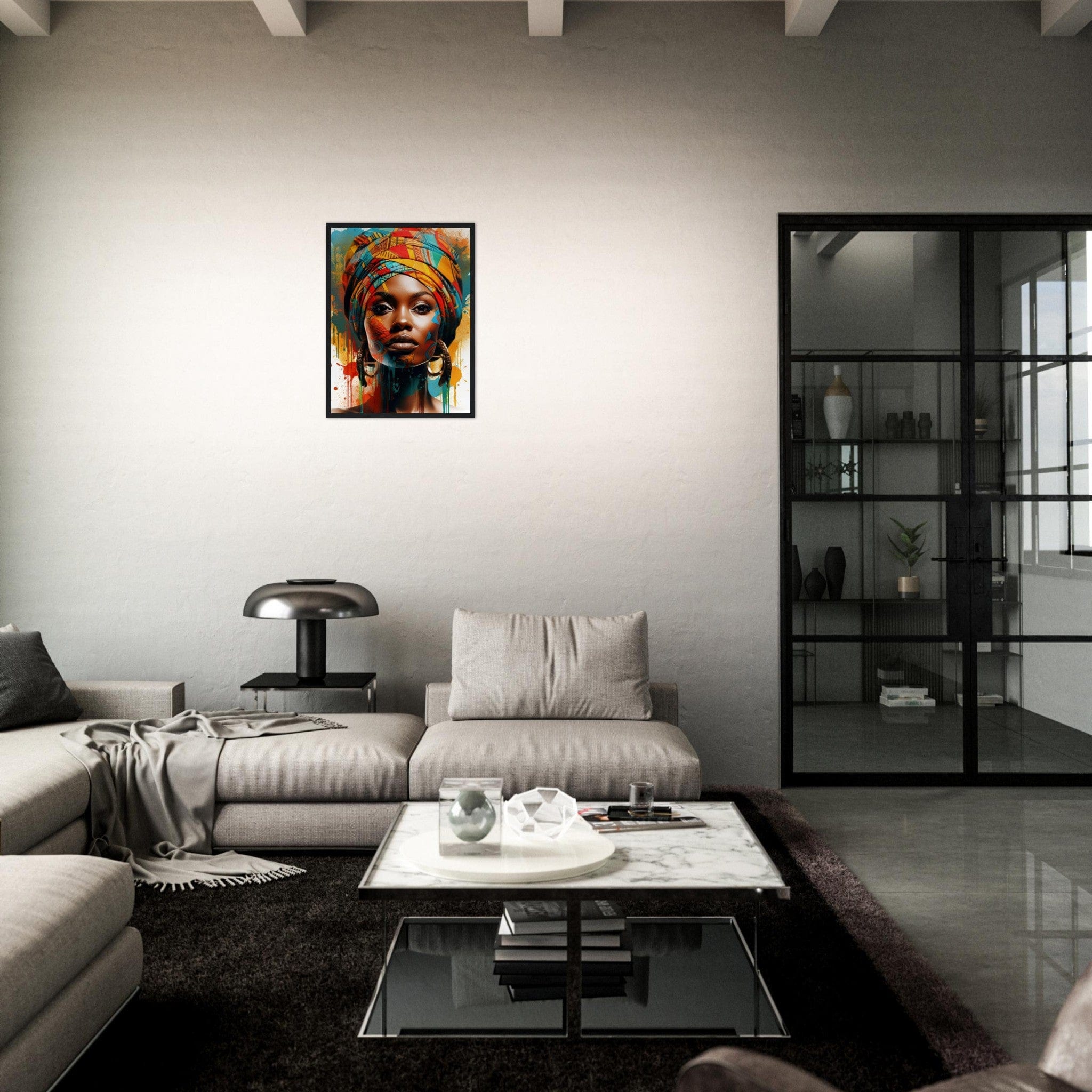 Canvanation Print Material peinture ethnique africaine