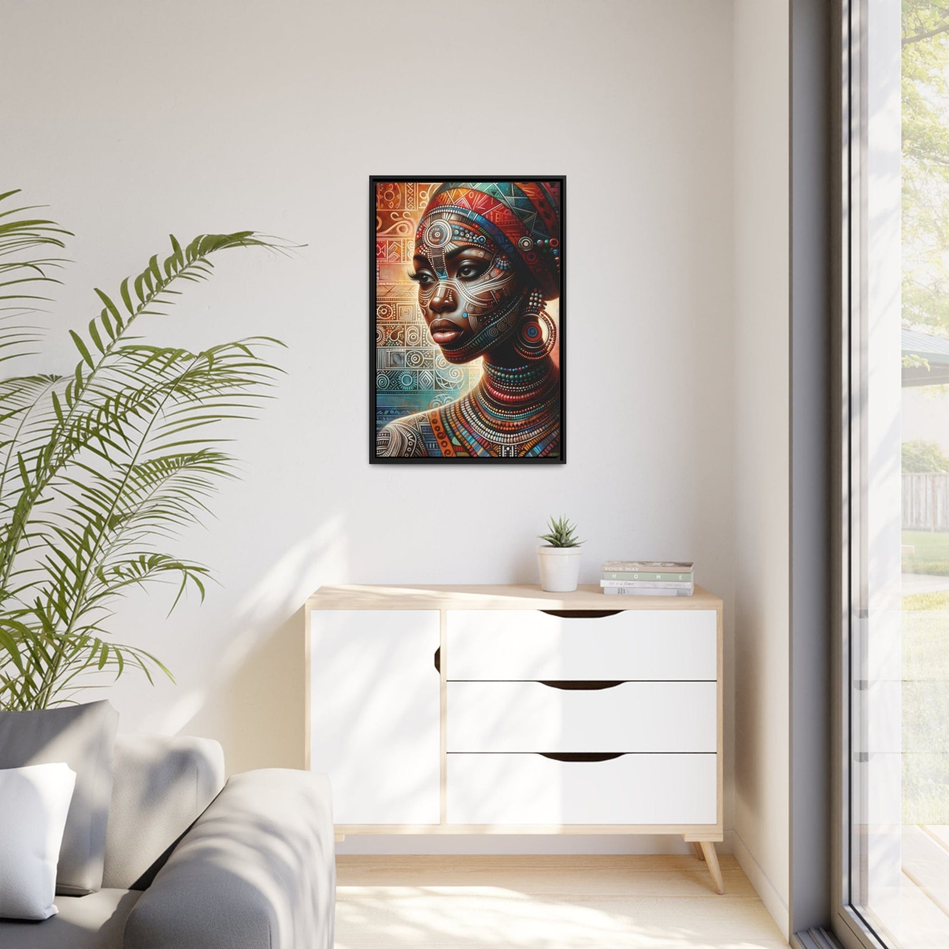Printify Canvas Tableau "Femmes africaines: Puissance, Beauté et Résilience"