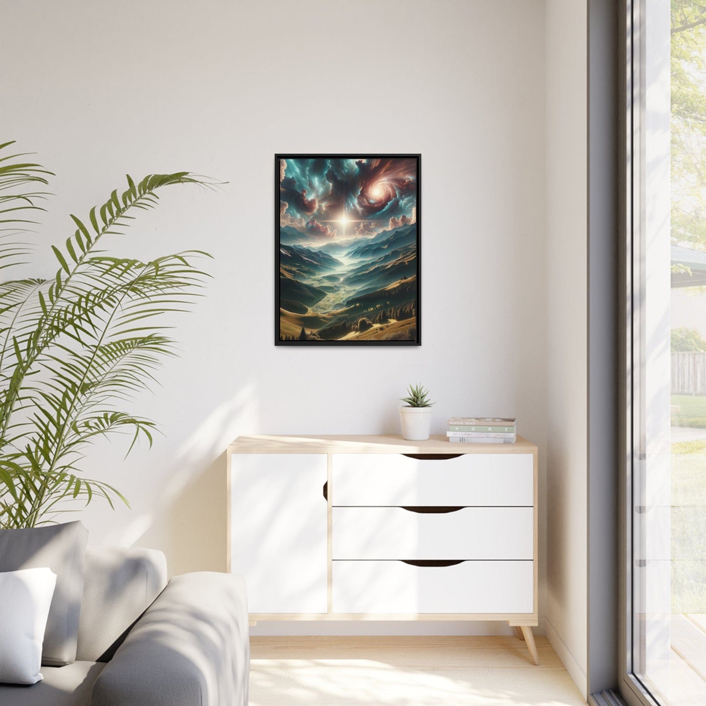 Printify Canvas Tableau Au sommet des émotions : Les crêtes de l'émerveillement