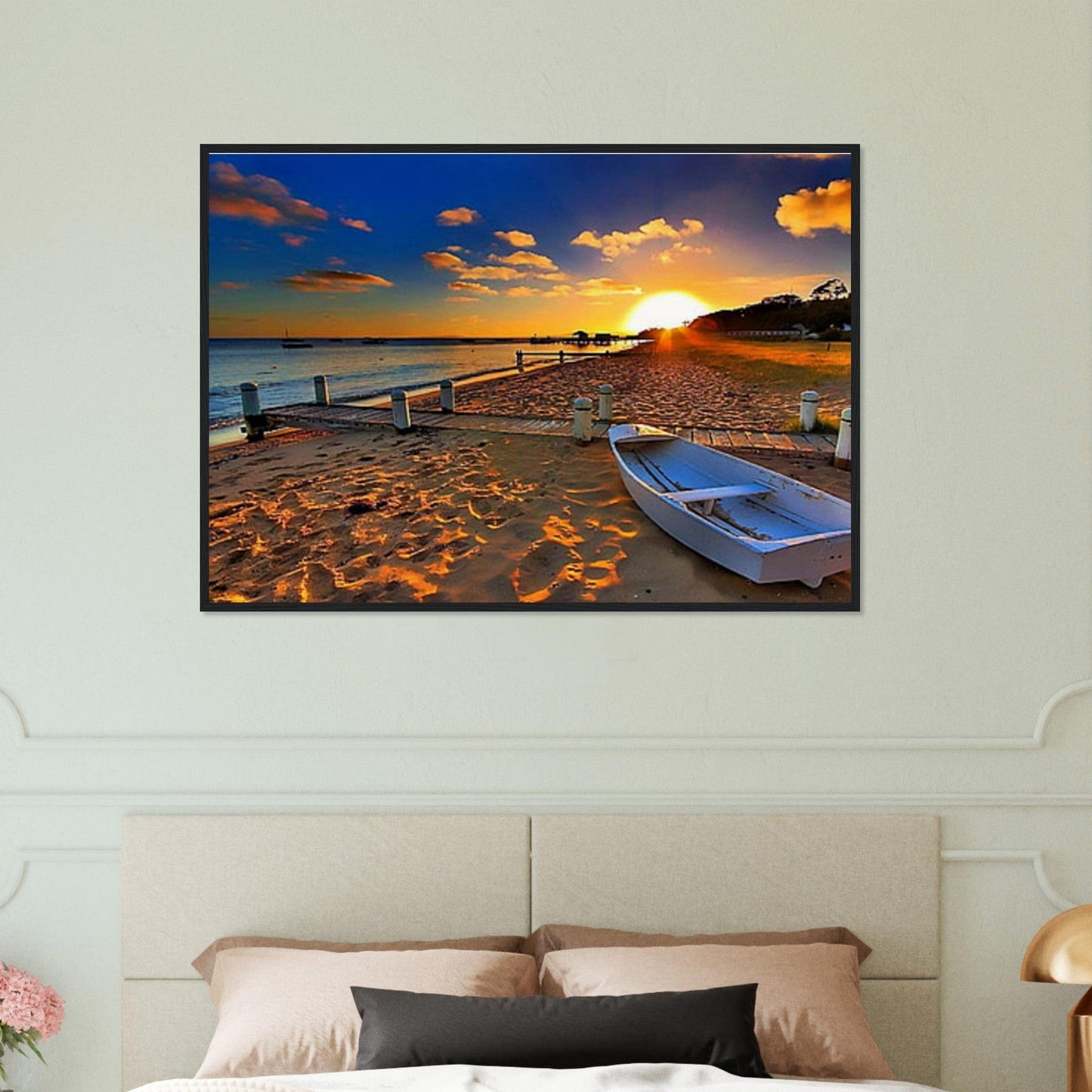 Gelato Print Material Tableau Panoramique Mer Bateau