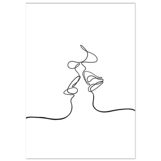 Gelato Print Material 70x100 cm / 28x40″ Poster Couple Amoureux Design