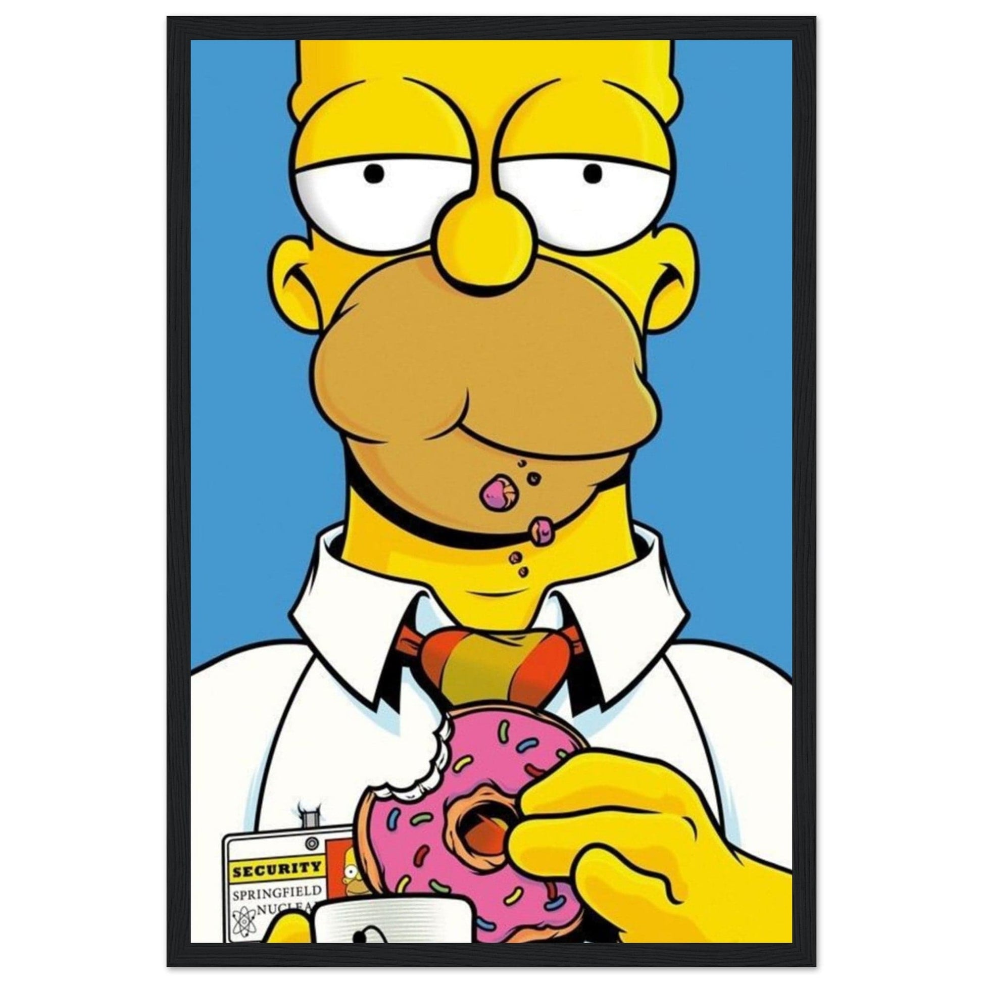 Canvanation Print Material 30x45 cm / 12x18″ / Tableau Poster Et Tableau Homer Simpson Qui Mange Un Donut