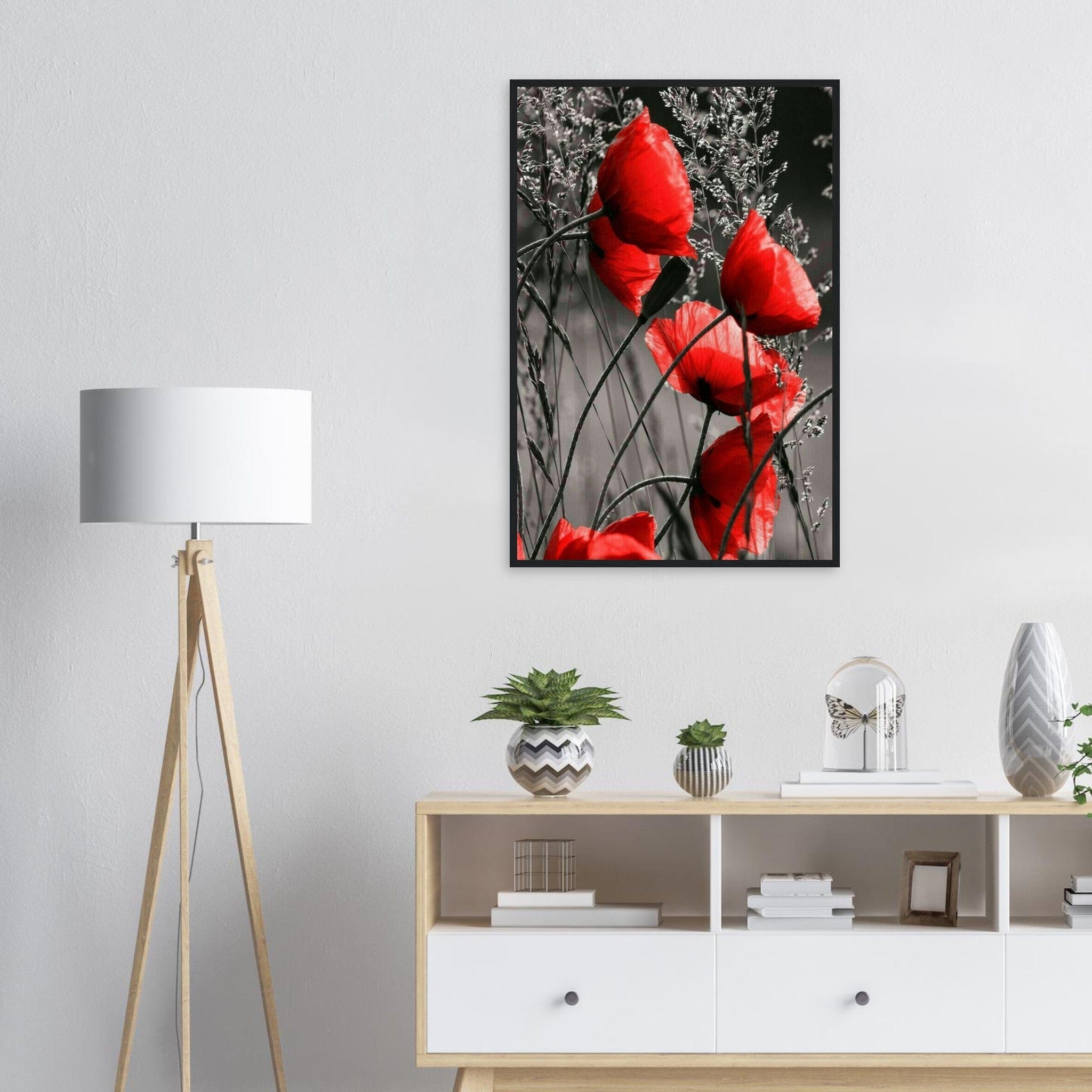 Canvanation Print Material Peinture Abstraite Coquelicot