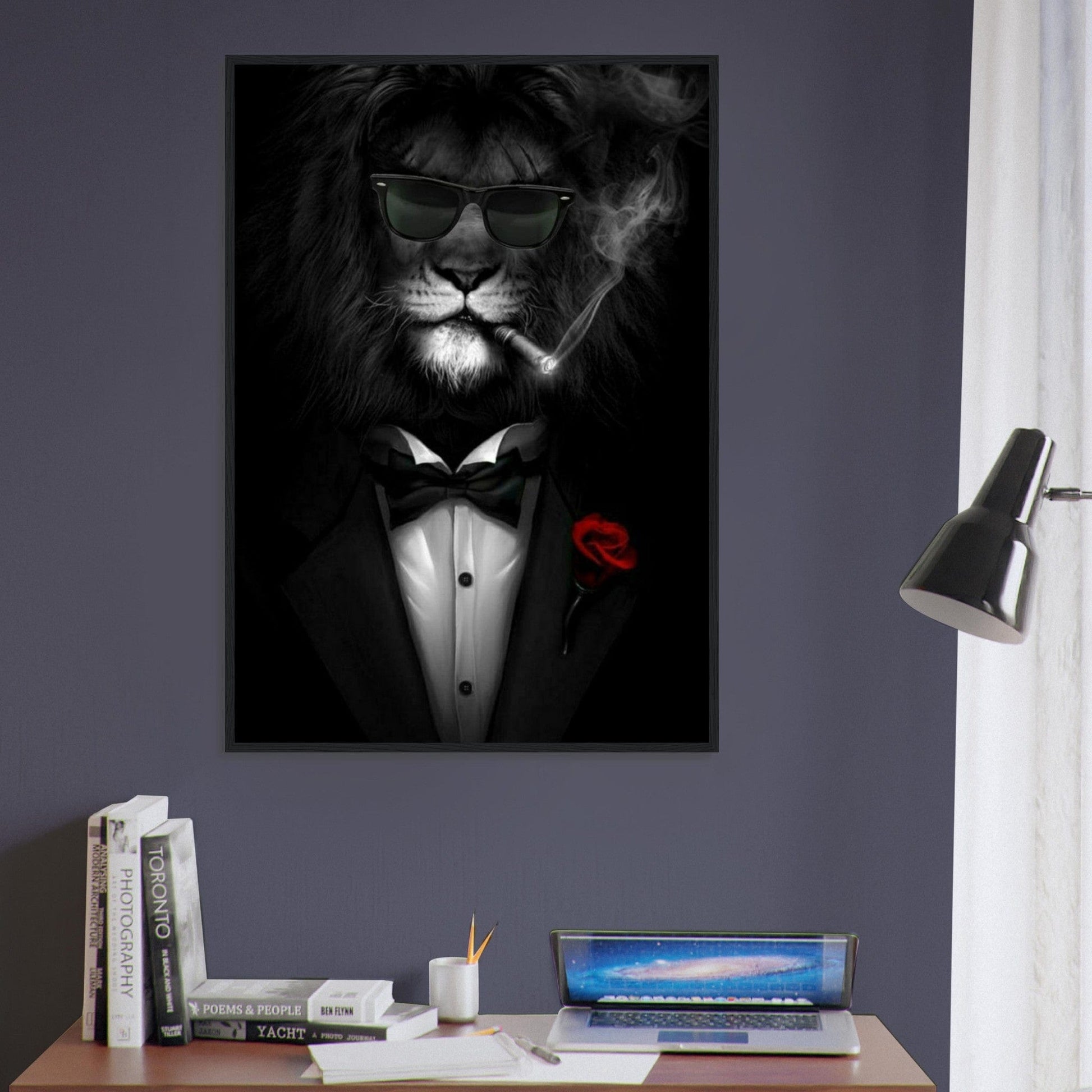 Canvanation Print Material Tableau Street Art Lion Homme