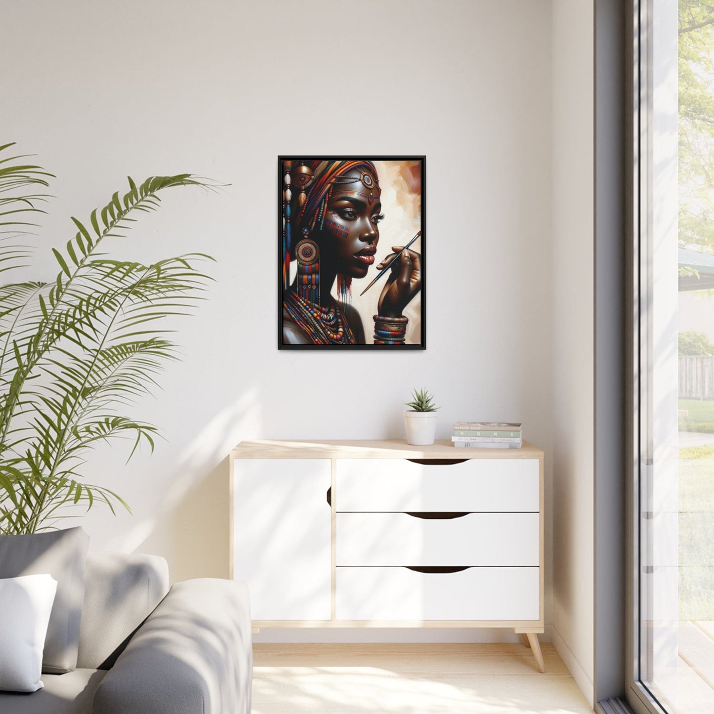 Printify Canvas Tableau "La beauté et la puissance des femmes africaines"