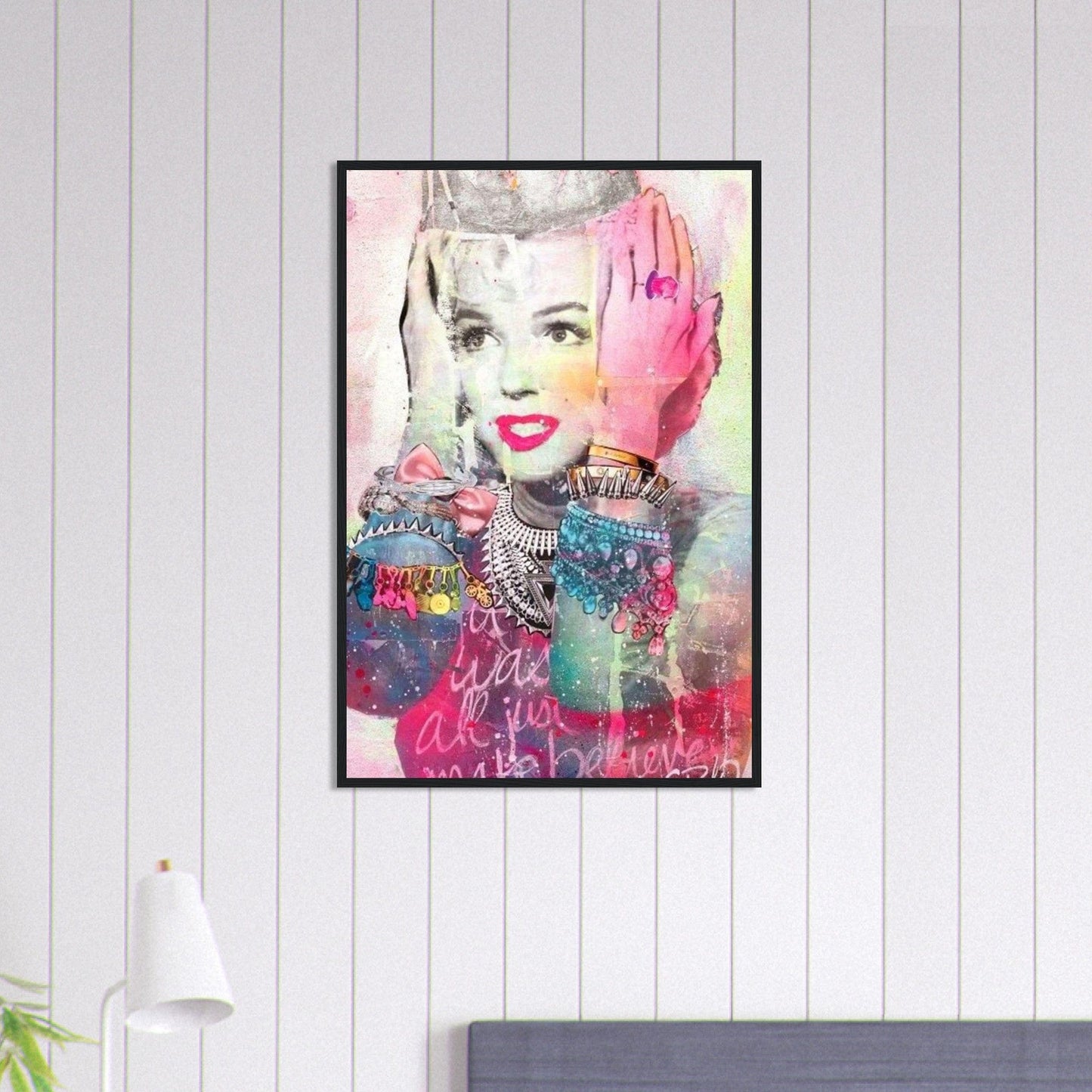 Canvanation Print Material 60x90 cm / 24x36″ Tableau Femme Street Art