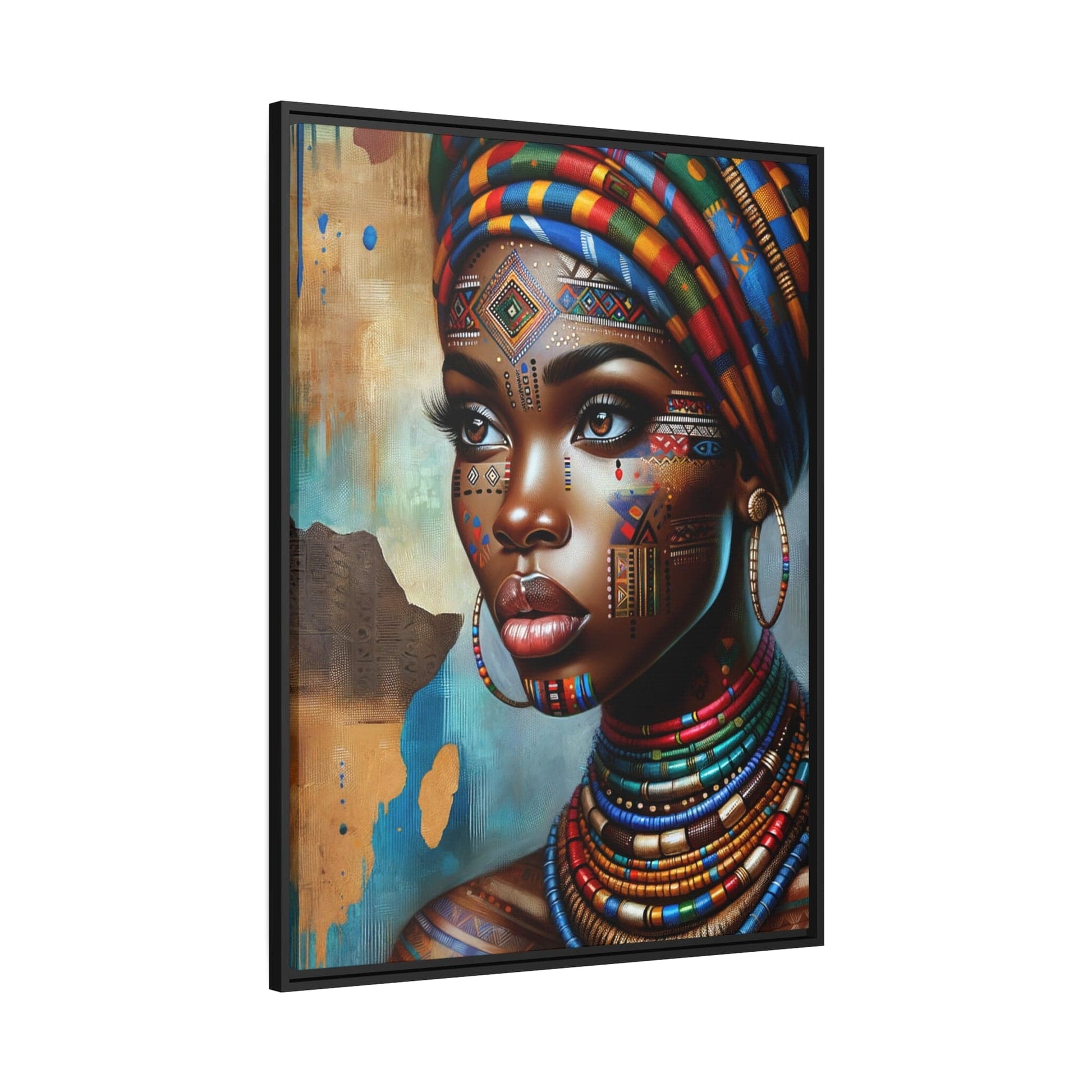 Printify Canvas Tableau "Vibrantes expressions de la féminité africaine dans un tableau captivant"