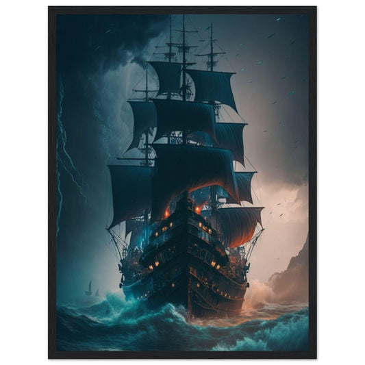 Gelato Print Material 45x60 cm / 18x24″ Tableau Peinture Voilier Moderne