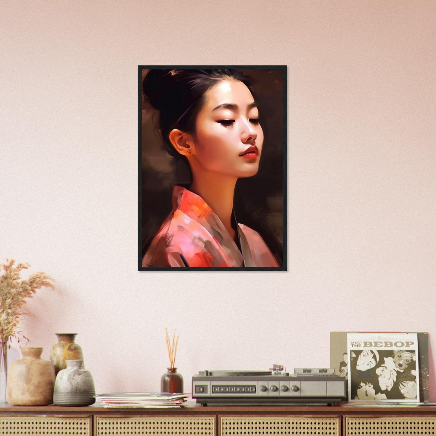 Canvanation Print Material 50x70 cm / 20x28″ Tableau Portrait Femme Abstrait