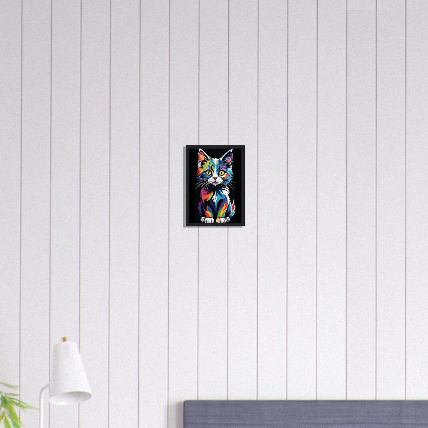 Canvanation Print Material A4 21x29.7 cm / 8x12″ Tableau Chat Pop Art "Miaou"