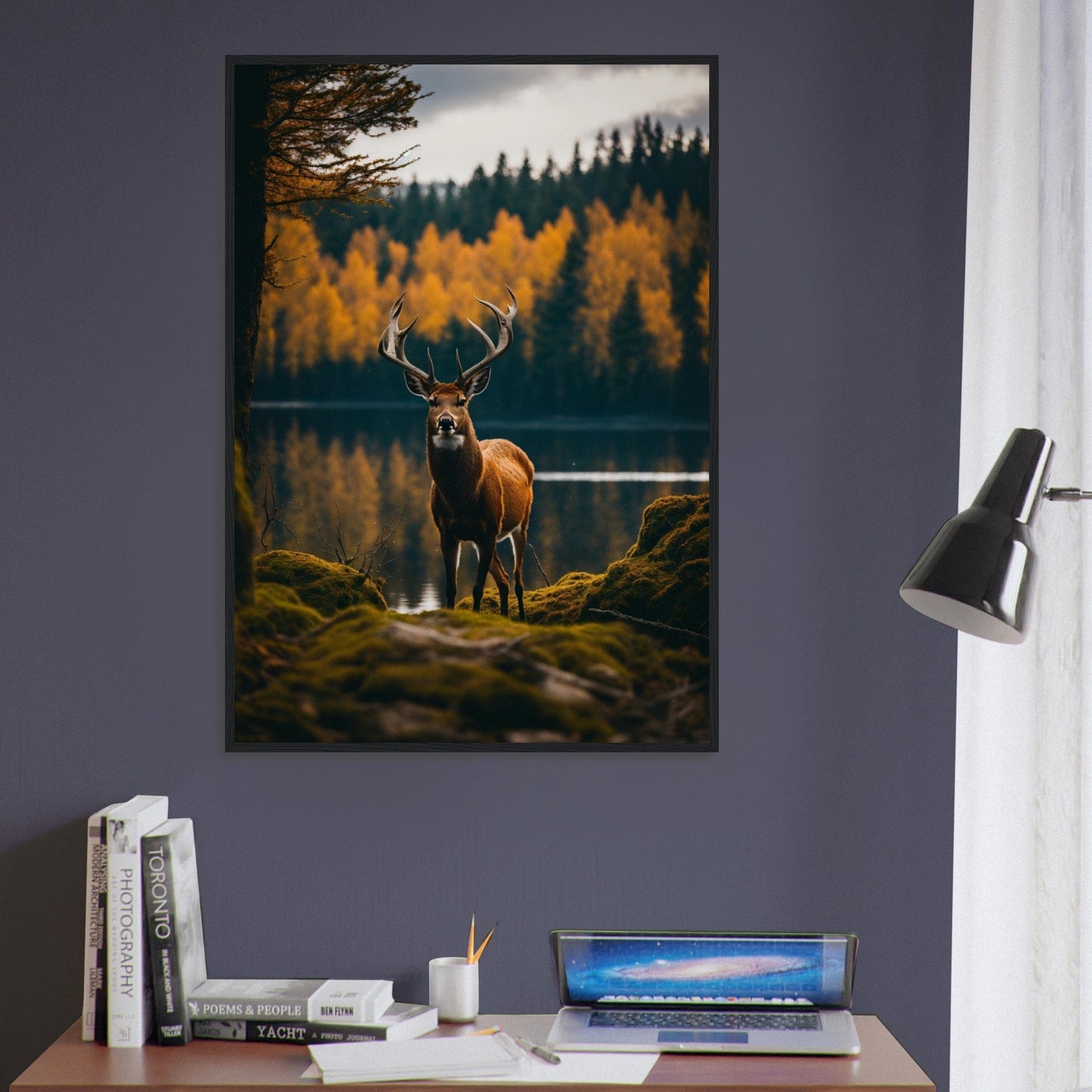 Canvanation Print Material Tableau Cerf Noblesse Naturelle