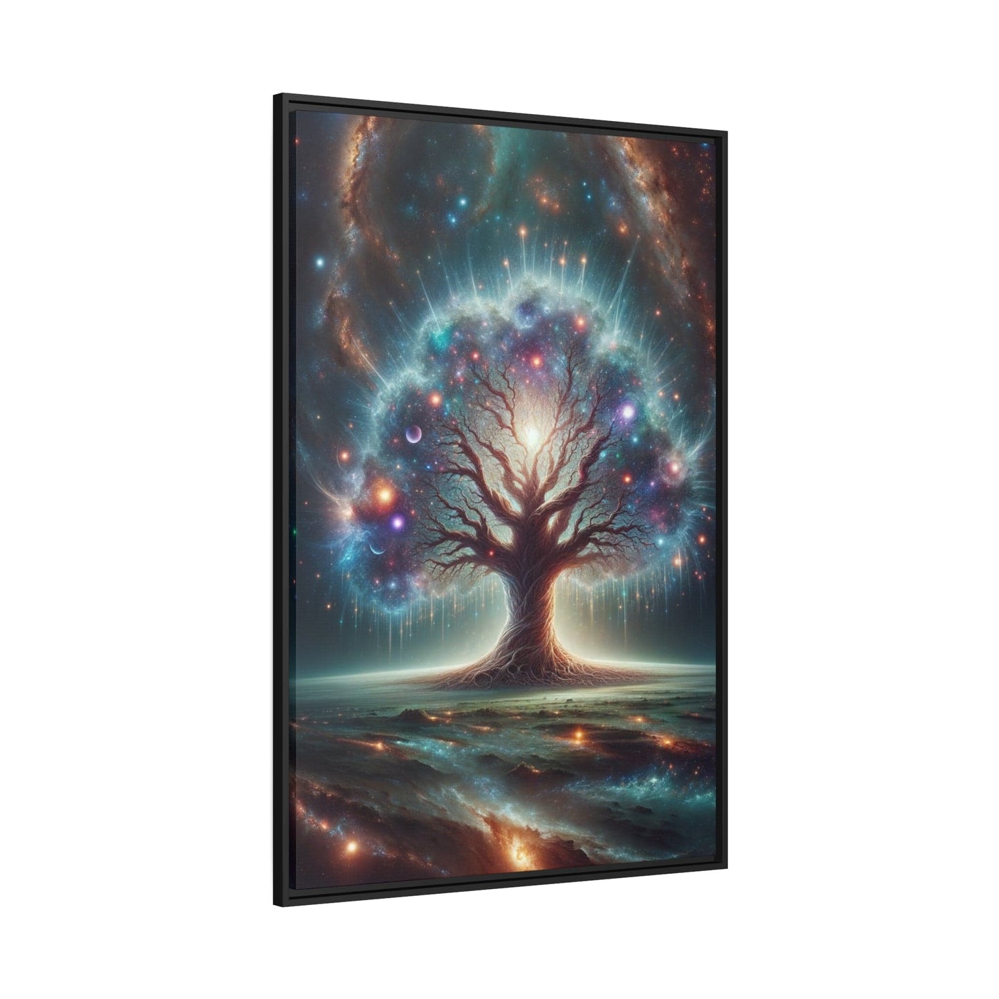 Printify Canvas Tableau Un arbre de vie cosmique