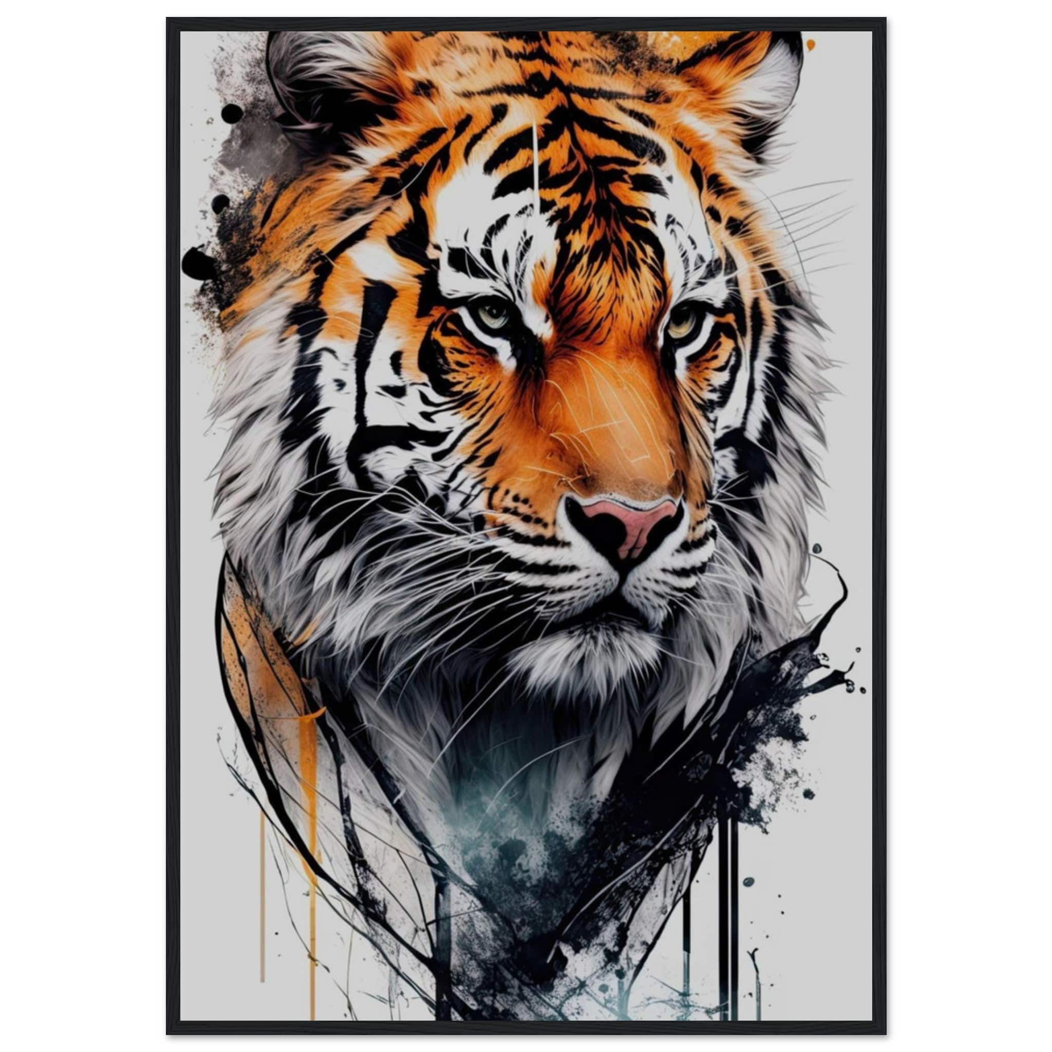 Canvanation Print Material 70x100 cm / 28x40″ Tableau Tigre Dessin