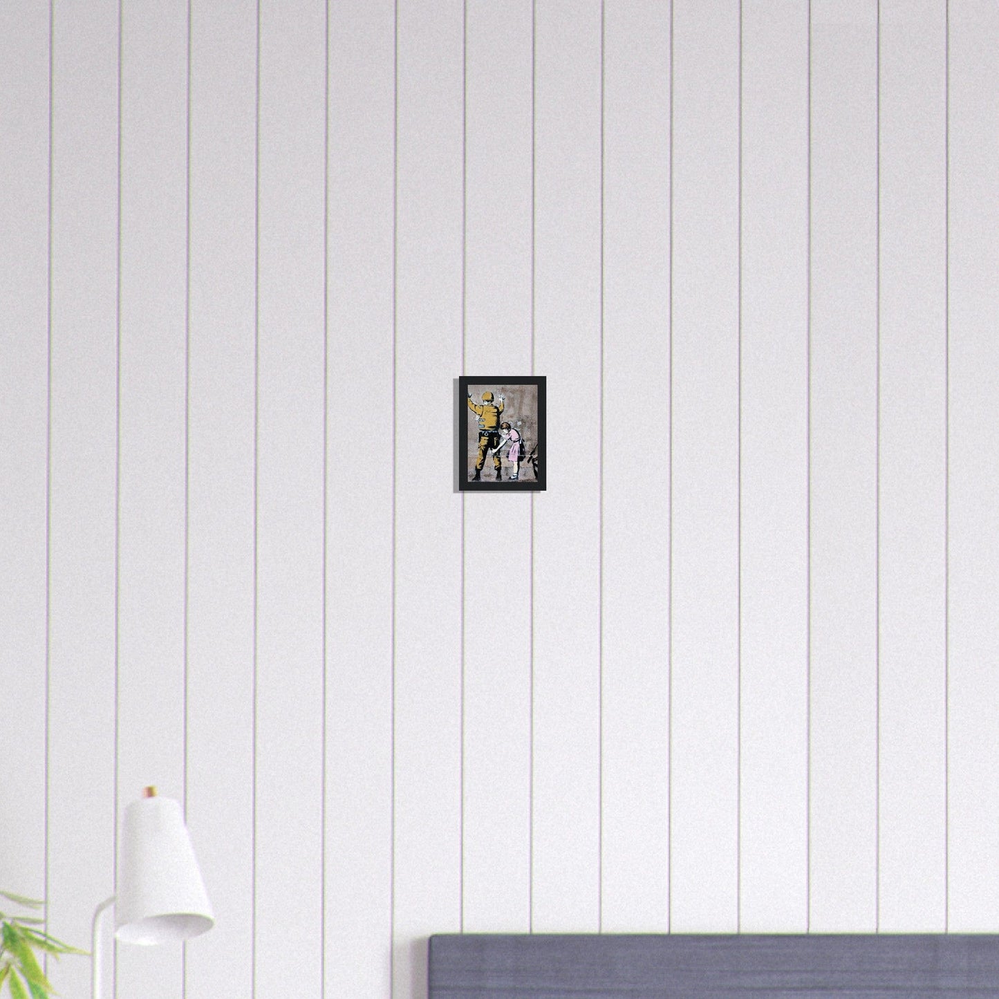 Canvanation Print Material 13x18 cm / 5x7″ Tableau Banksy Avec Cadre