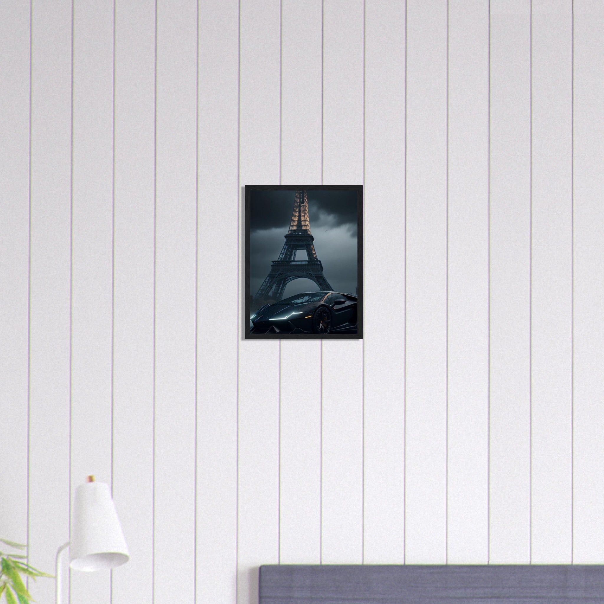 Canvanation Print Material 30x40 cm / 12x16″ Tableau Voiture Lamborghini Paris