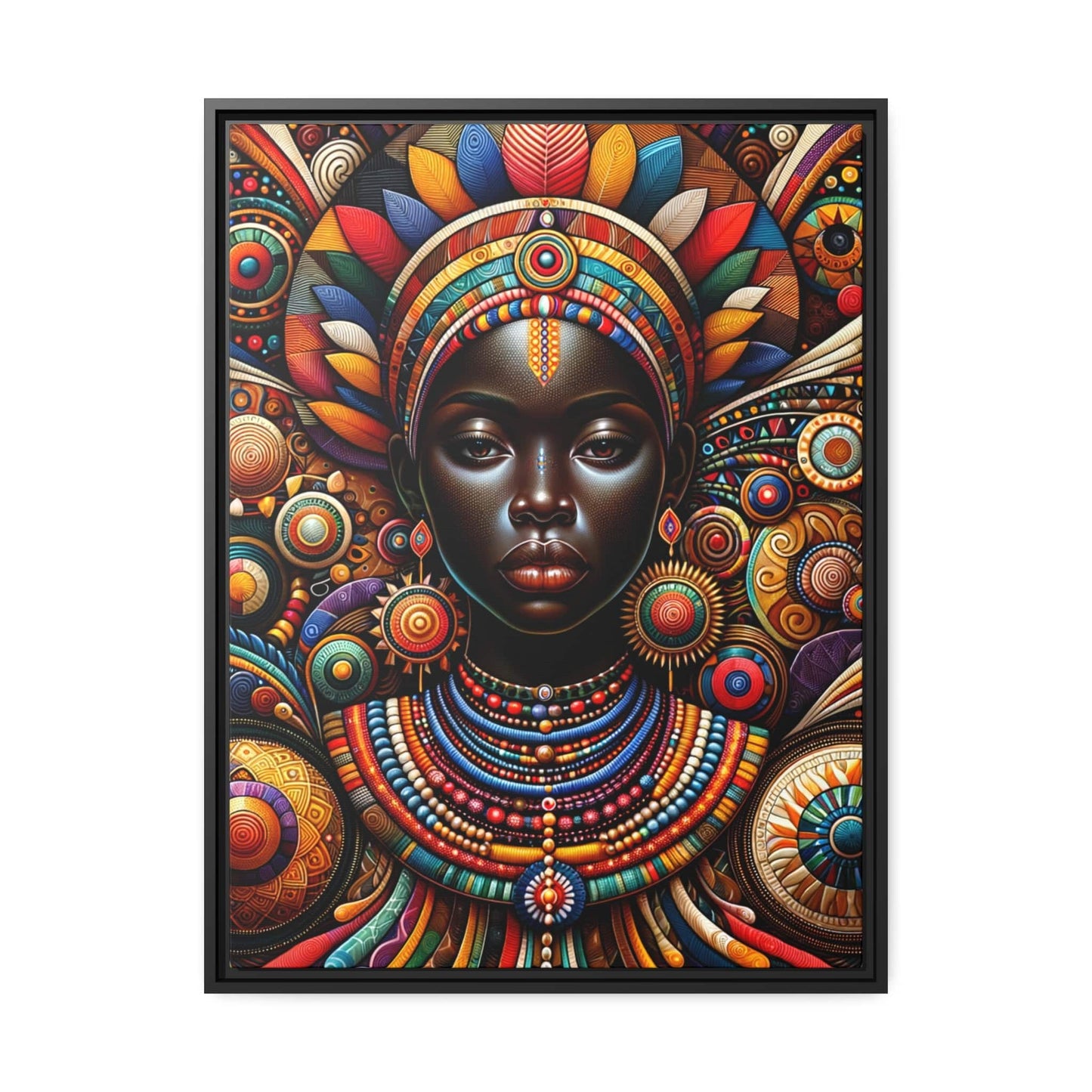 Printify Canvas 61.00 Cm" x 81.30 Cm" (Vertical) Tableau "La puissance et la grâce : un hommage à la femme africaine"