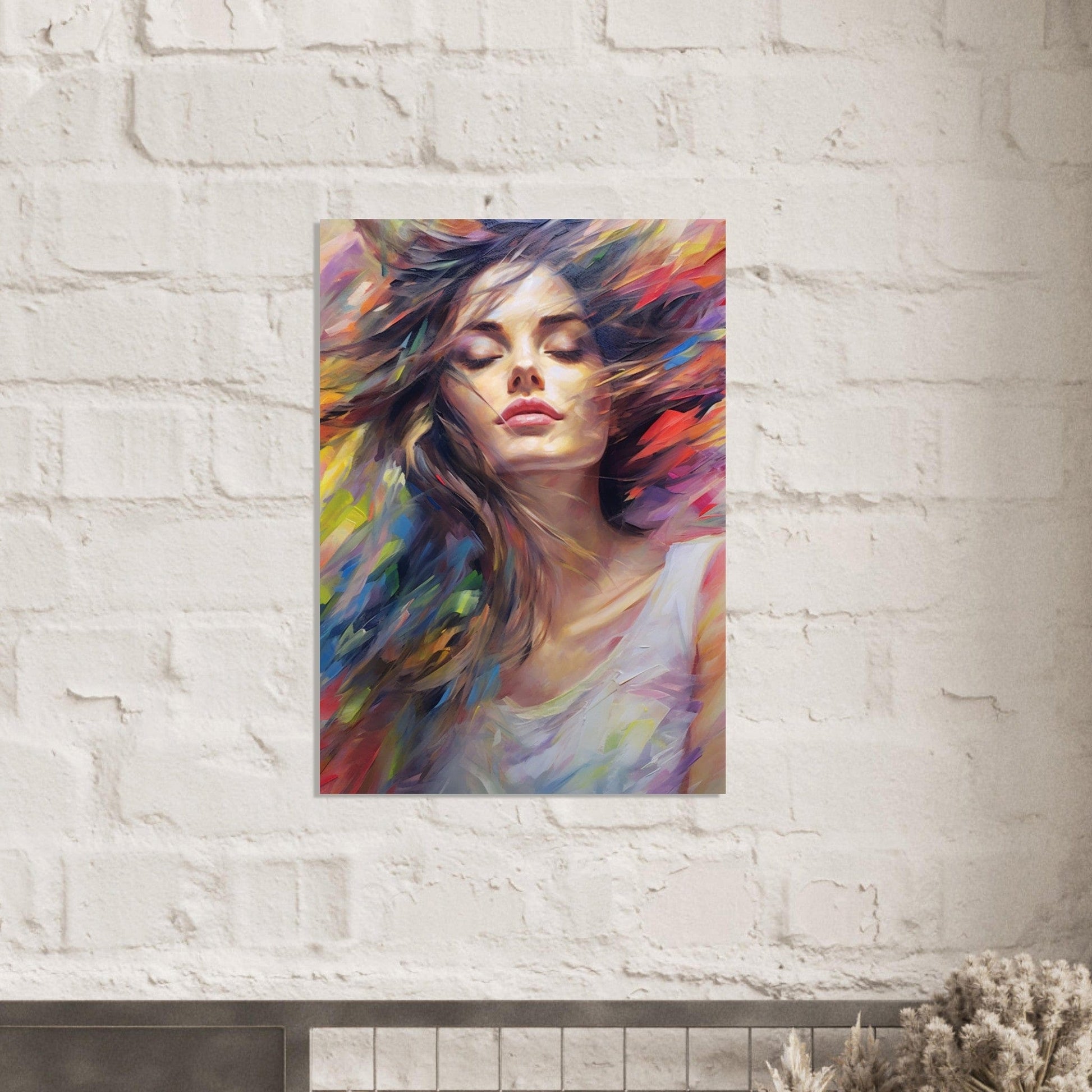 Gelato Print Material Peinture Portrait Femme