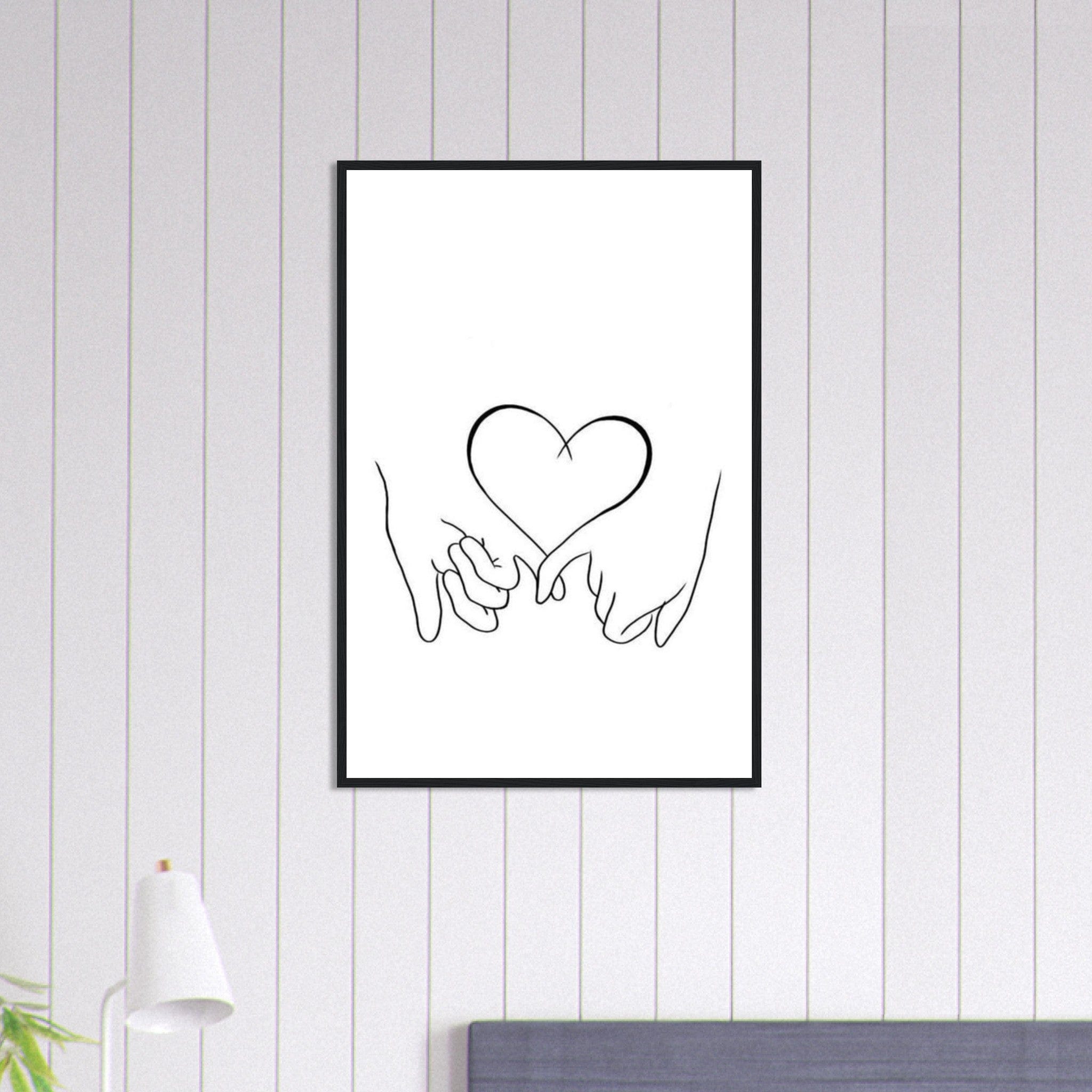 Canvanation Print Material 60x90 cm / 24x36″ Tableau Couple Toile de l'Amour Éternel