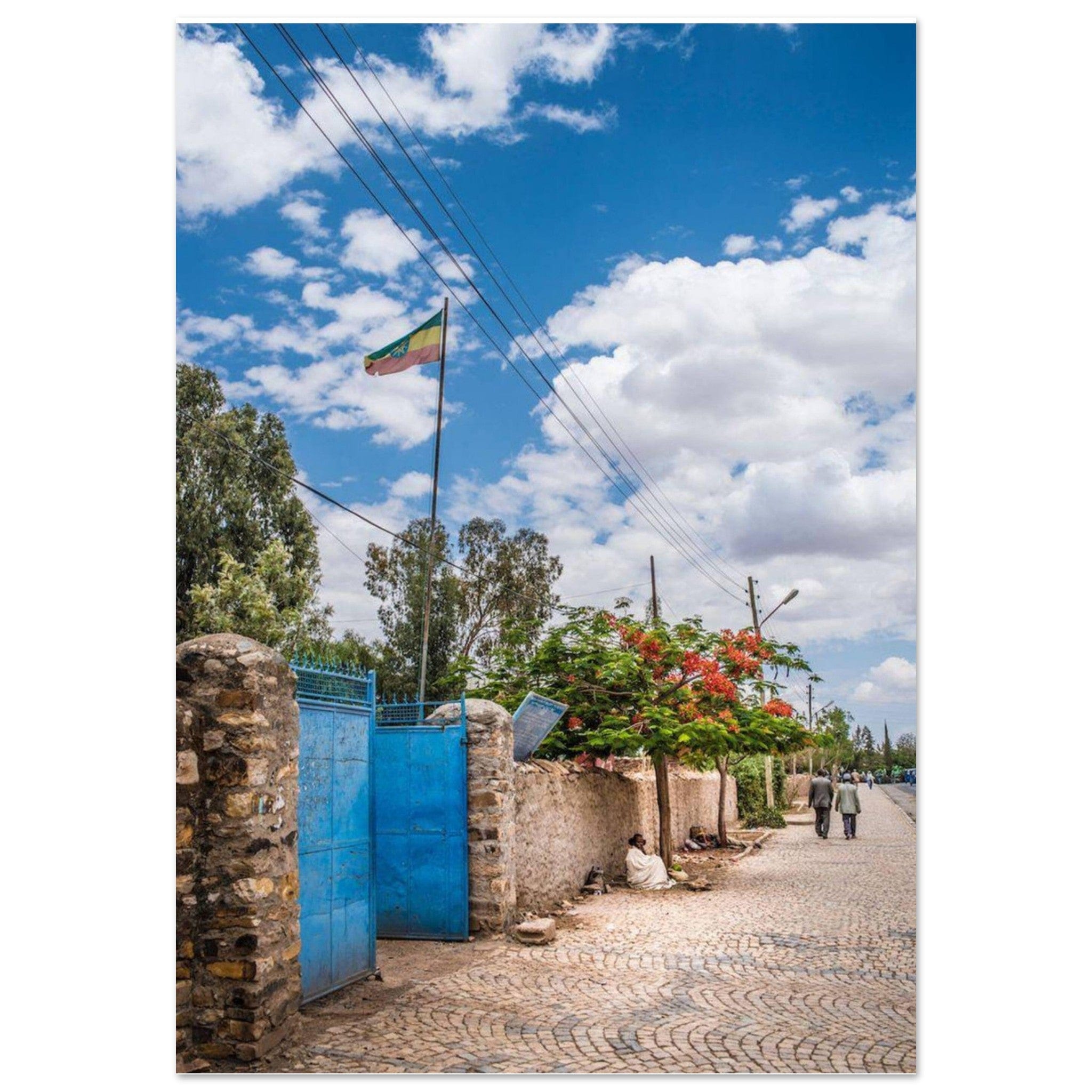 Gelato Print Material 70x100 cm / 28x40″ Affiche Africain Ethiopie Ville