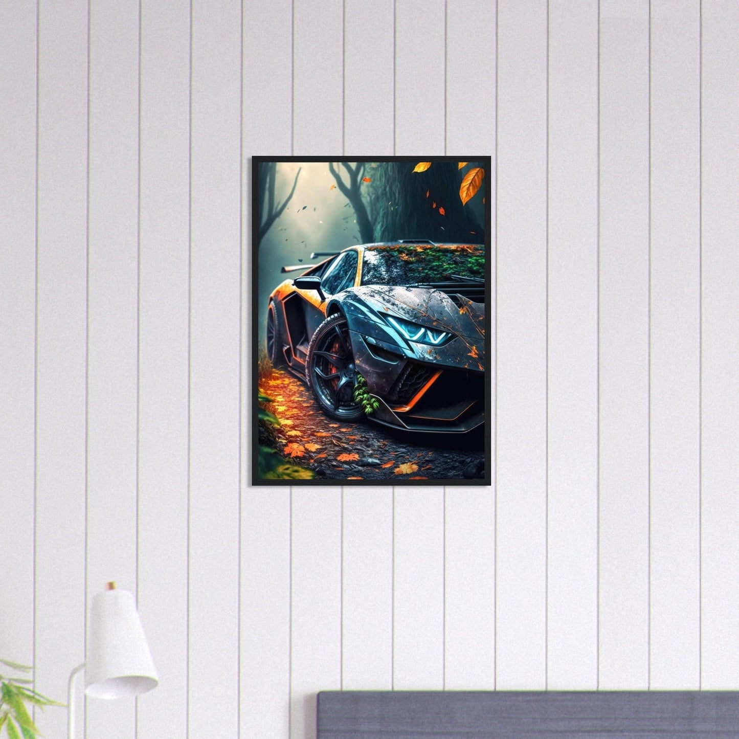 Canvanation Print Material 50x70 cm / 20x28″ Tableau Voiture Lamborghini Automne