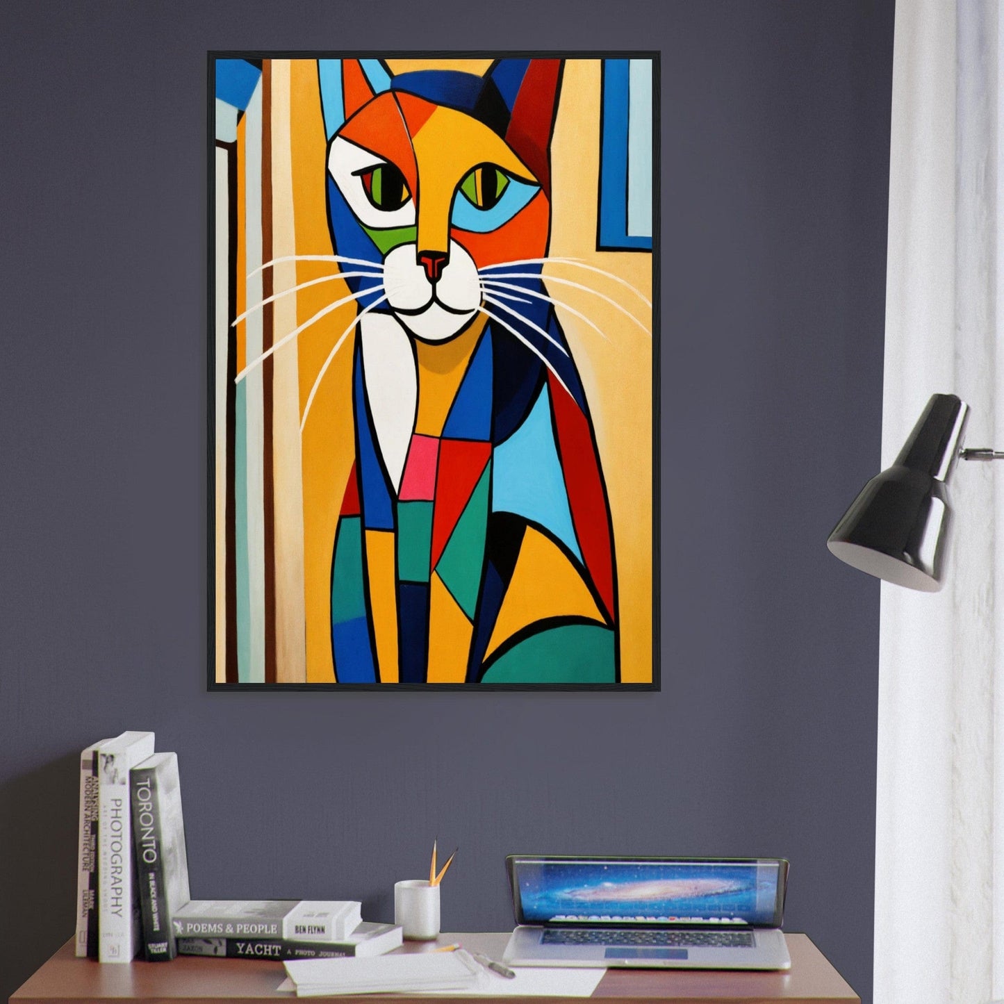 Canvanation Print Material Tableau Chat Chasseur De Rêves