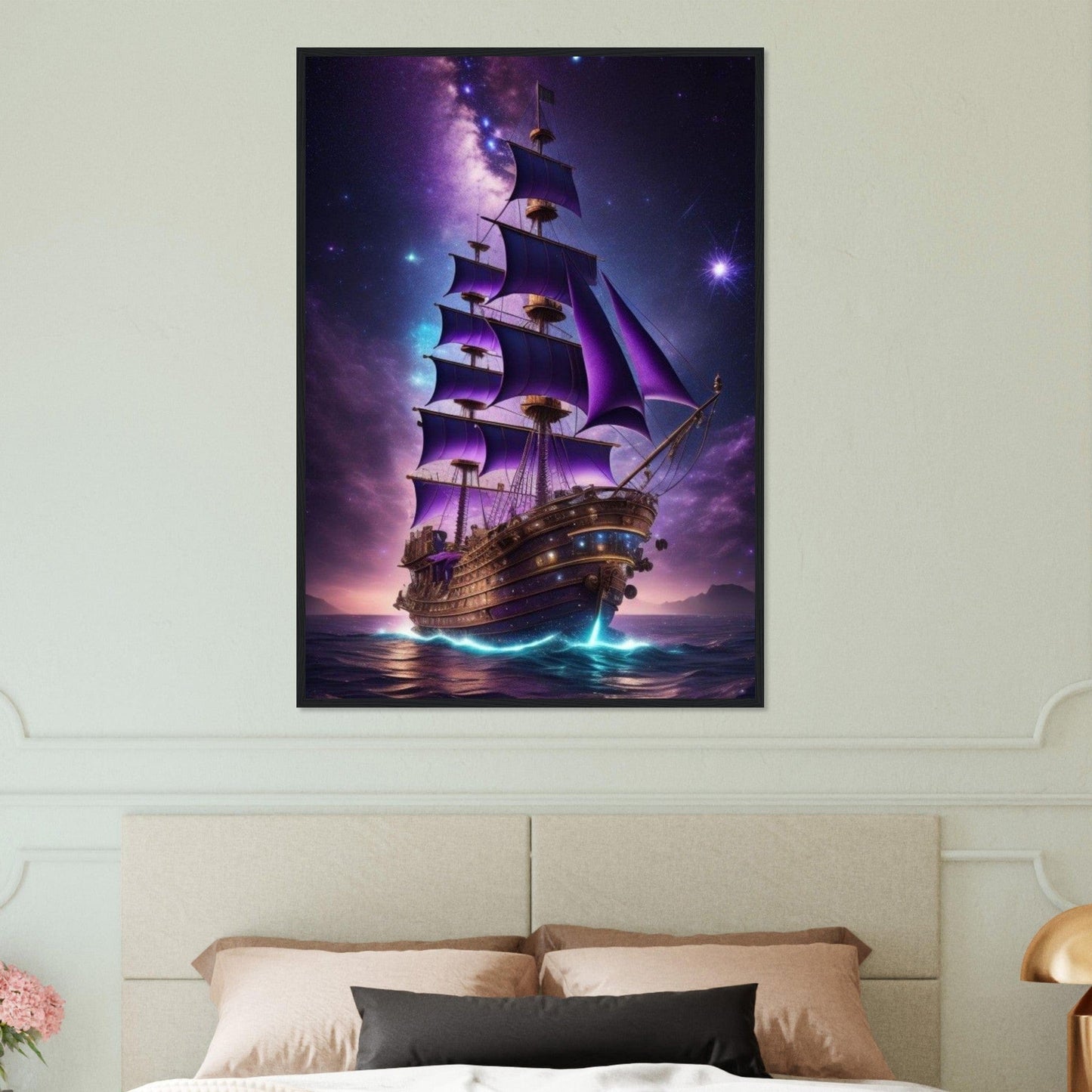 Canvanation Print Material 70x100 cm / 28x40″ Tableau Voilier Brise Élégante