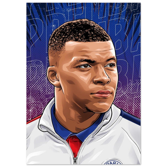 Gelato Print Material A1 (59.4 x 84.1  cm) Poster Football Kylian Psg