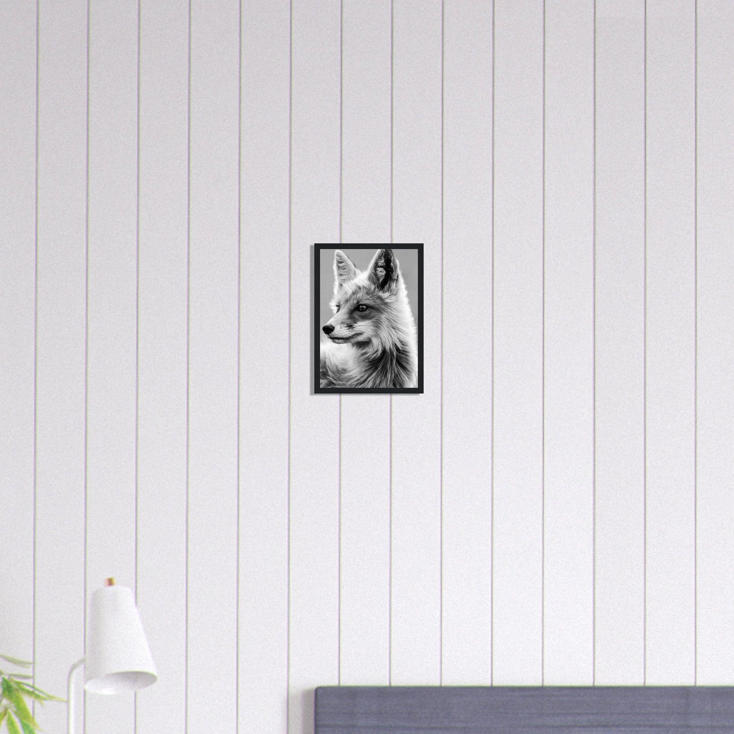 Canvanation Print Material A4 21x29.7 cm / 8x12″ Tableau Photo Noir Et Blanc-Animaux-Renard