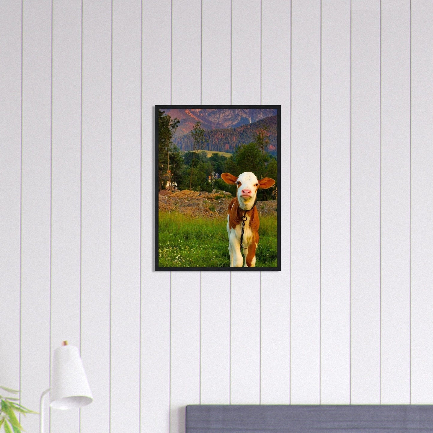 Canvanation Print Material Tableau De Vache Moderne