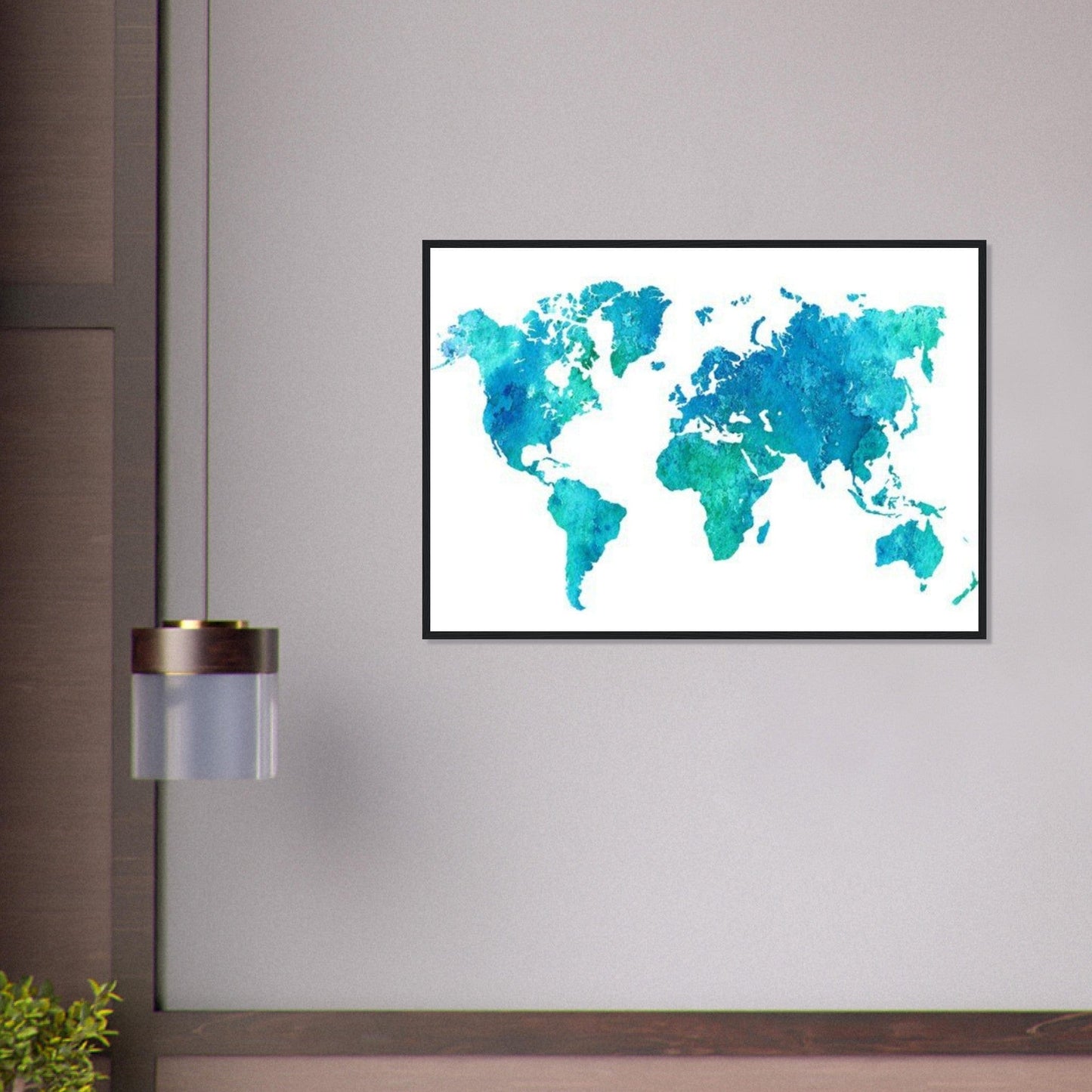 Canvanation Print Material Tableau Planisphere Du Monde